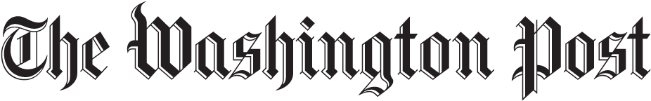 The Washington Post logo in black text on a transparent background.
