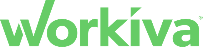 Workiva logo in green text