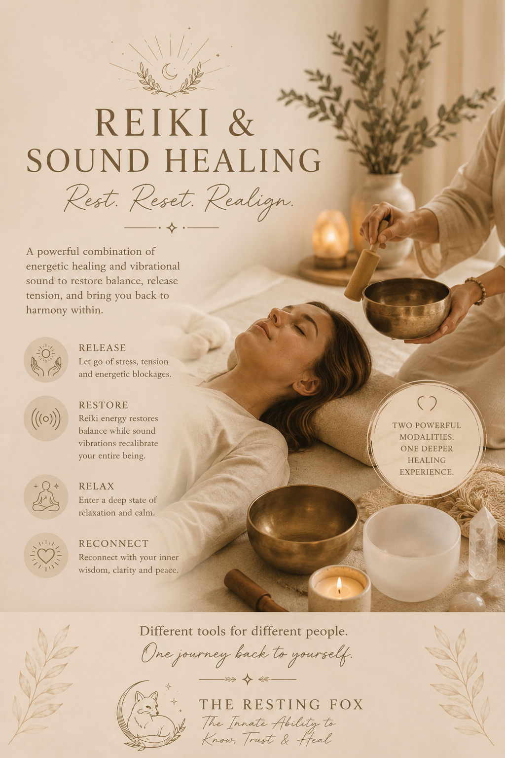 Reiki or Rahanni Healing & Sound Therapy Combination Package