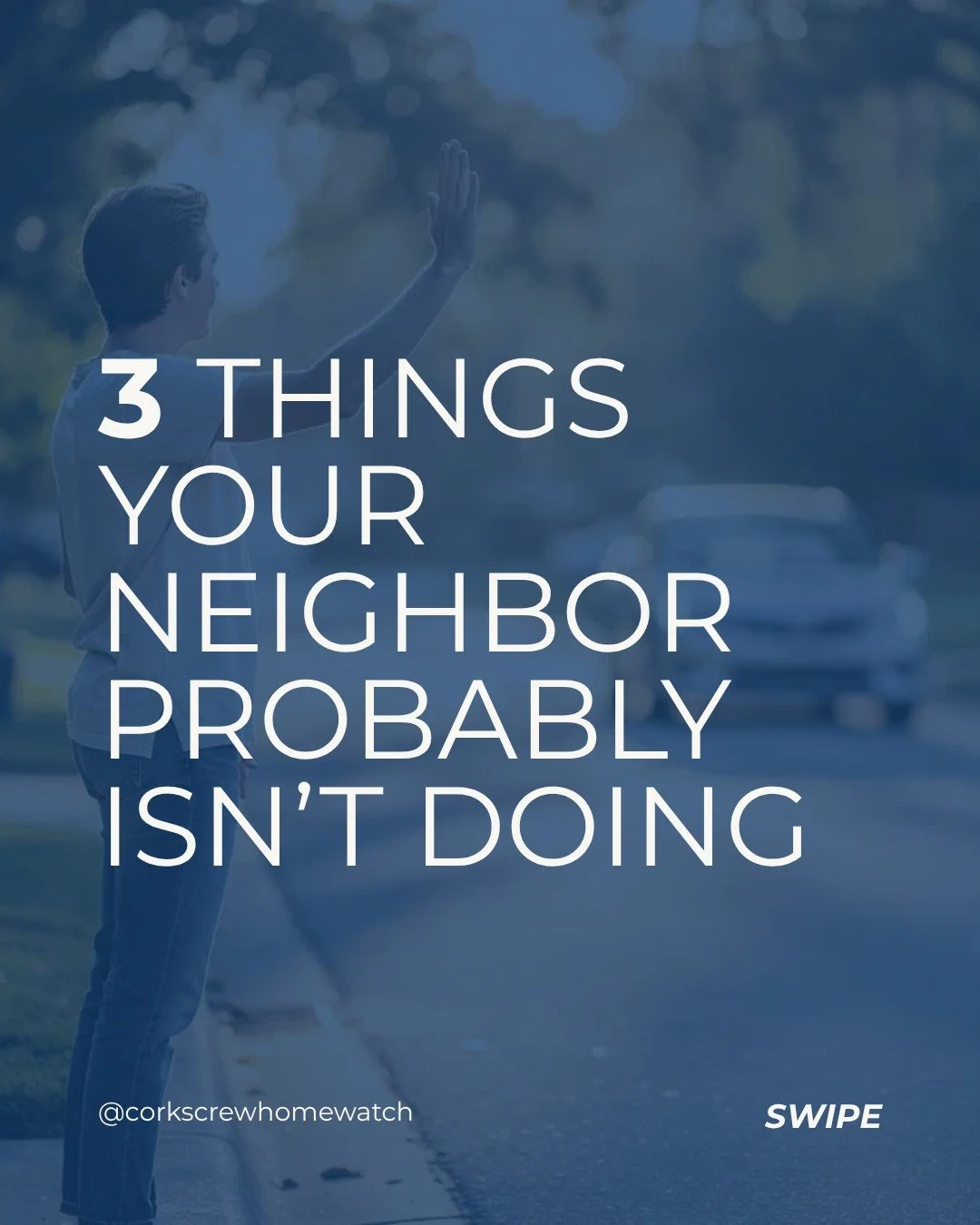 Your neighbor may be happy to grab a package, check the front door, or keep an eye on things while you&rsquo;re away. 🏡

But Home Watch is different.

A Certified Home Watch Reporter conducts scheduled visits, makes purposeful visual observations, a