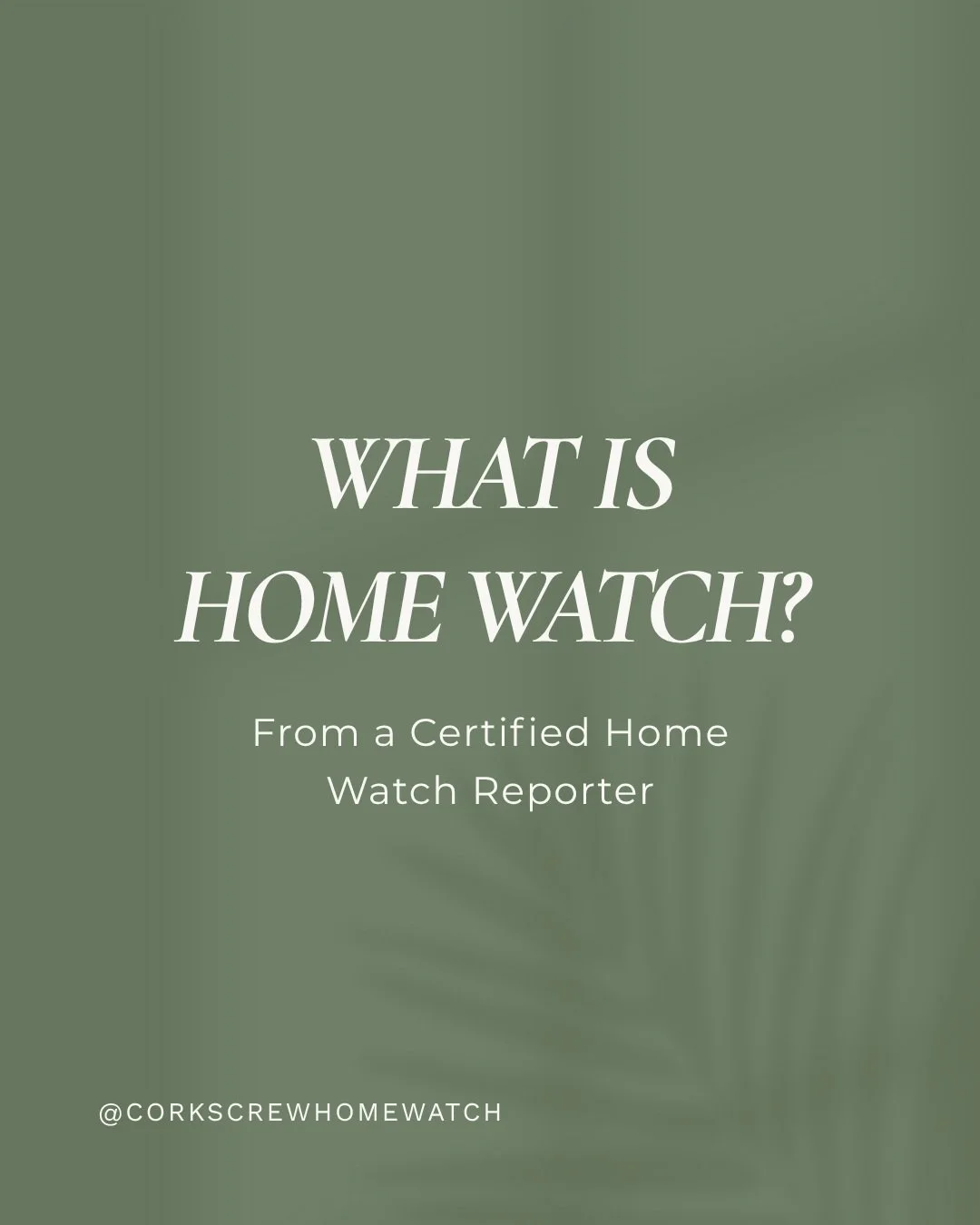 What happens to your home while you&rsquo;re away?

Even when a home is unoccupied, conditions can change. Home Watch provides scheduled visits, visual observations, and clear reporting to help homeowners stay informed about what&rsquo;s happening at