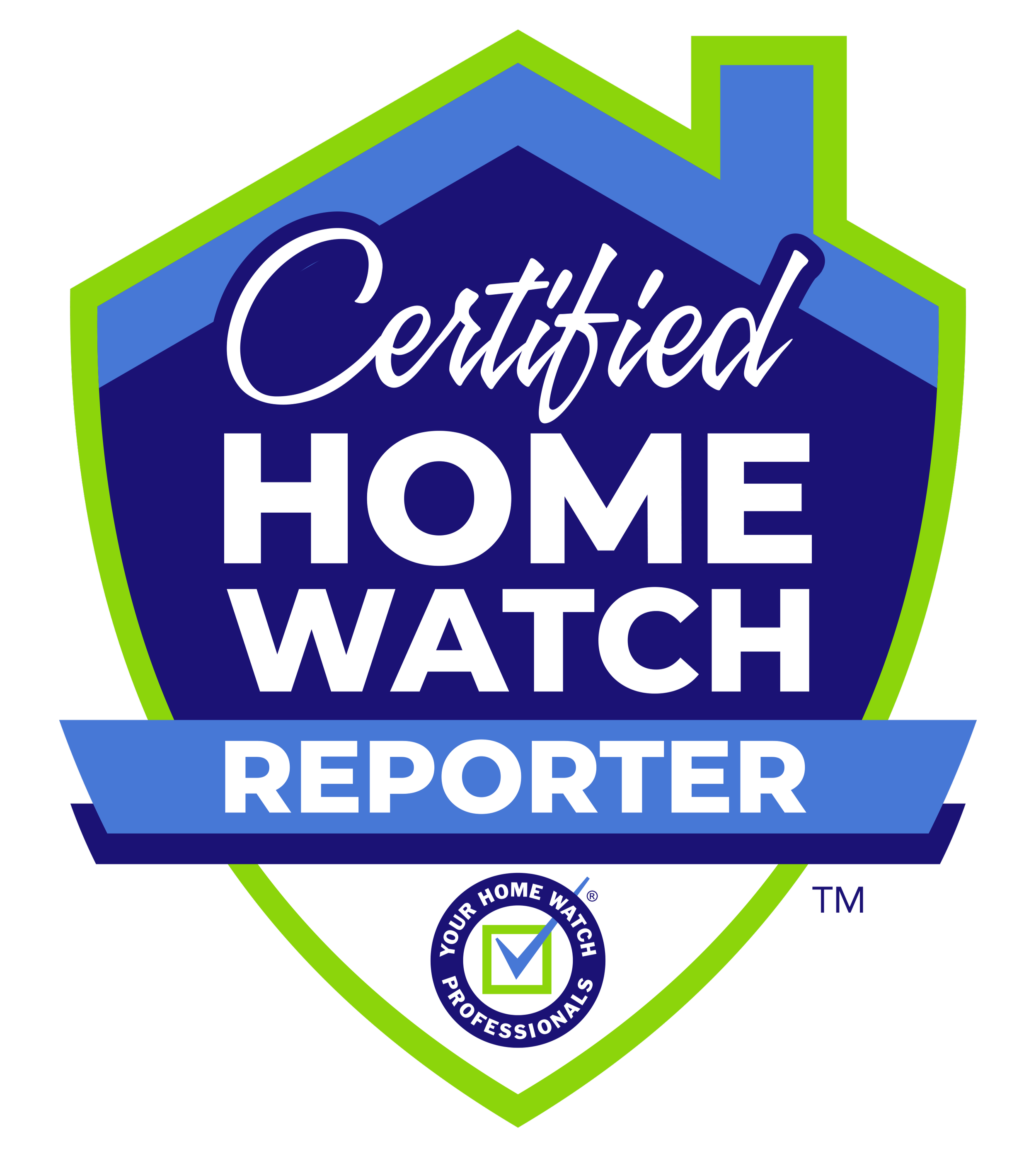 Certified Home Watch Reporter badge from the Home Watch Academy.