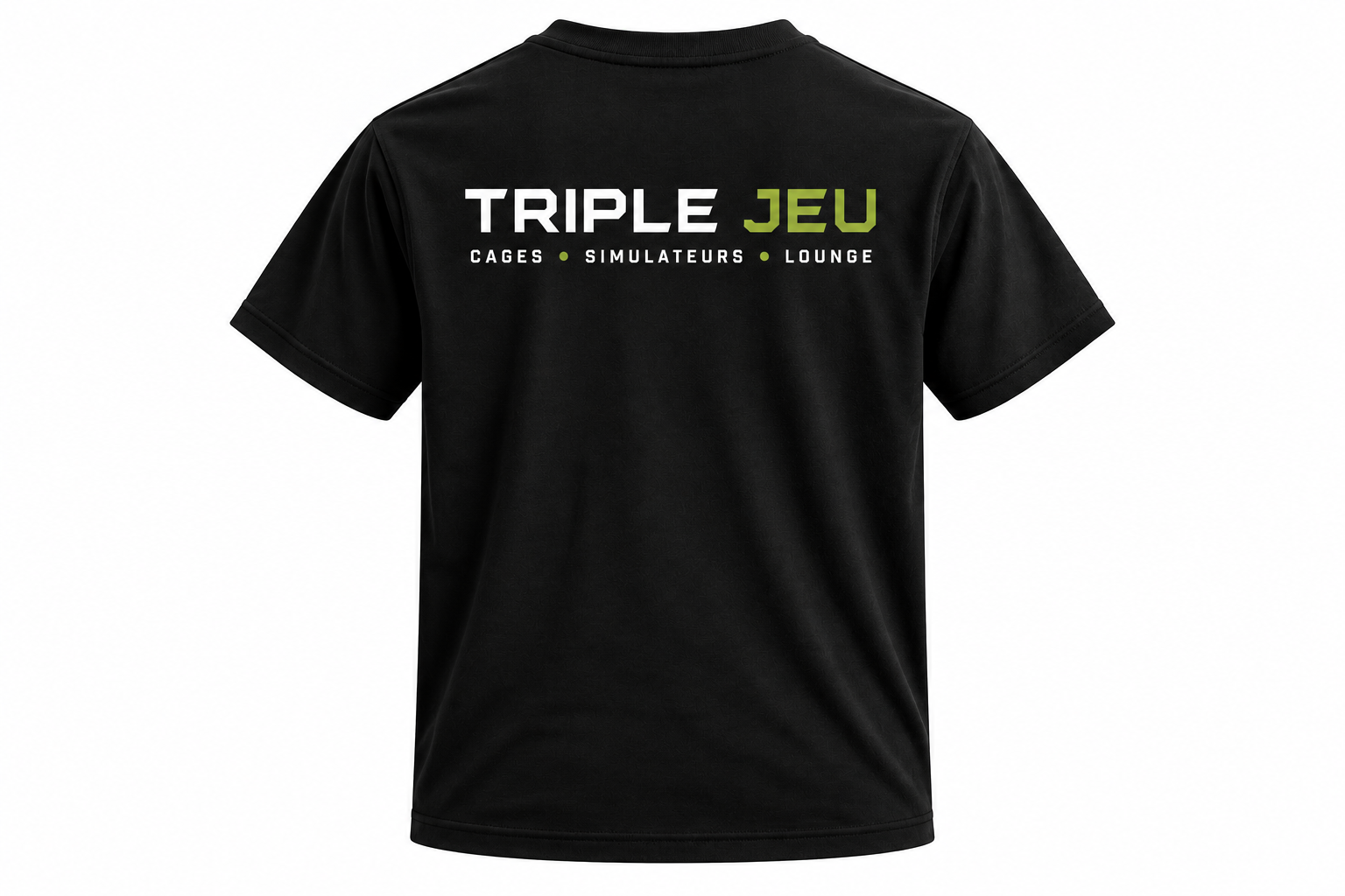 T-shirt noir TRIPLE JEU stylé.png