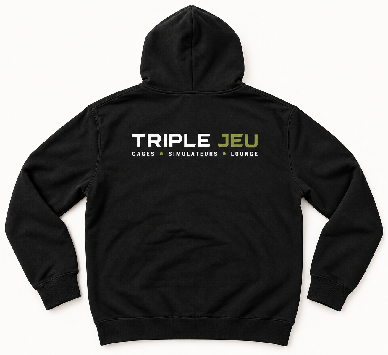 Hoodie noir « TRIPLE JEU » vue arrière.png