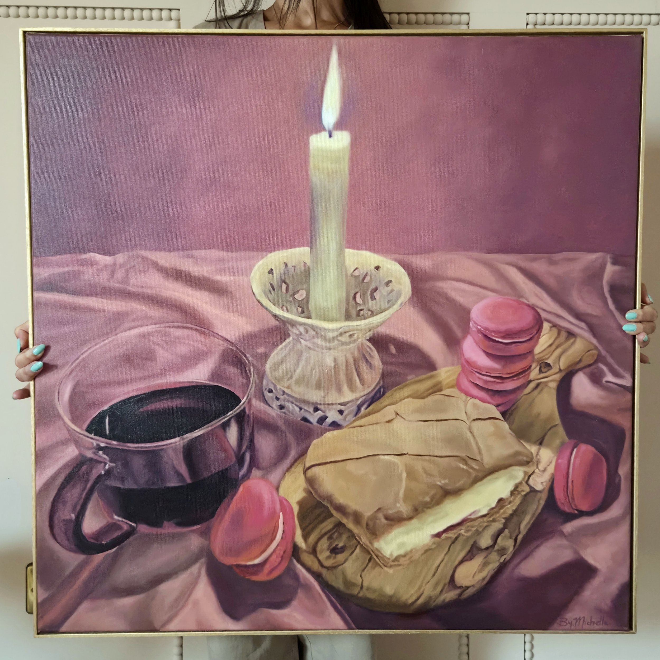 'Sweet Moment' Oil on Canvas 80cm x 80cm