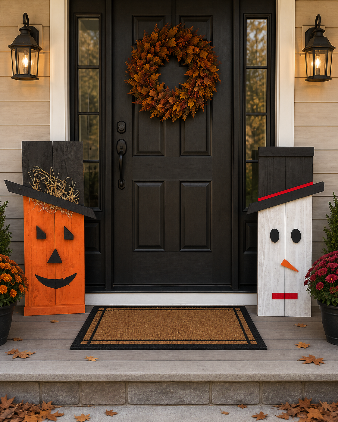 Harvest to Frost Reversible Porch Sitter