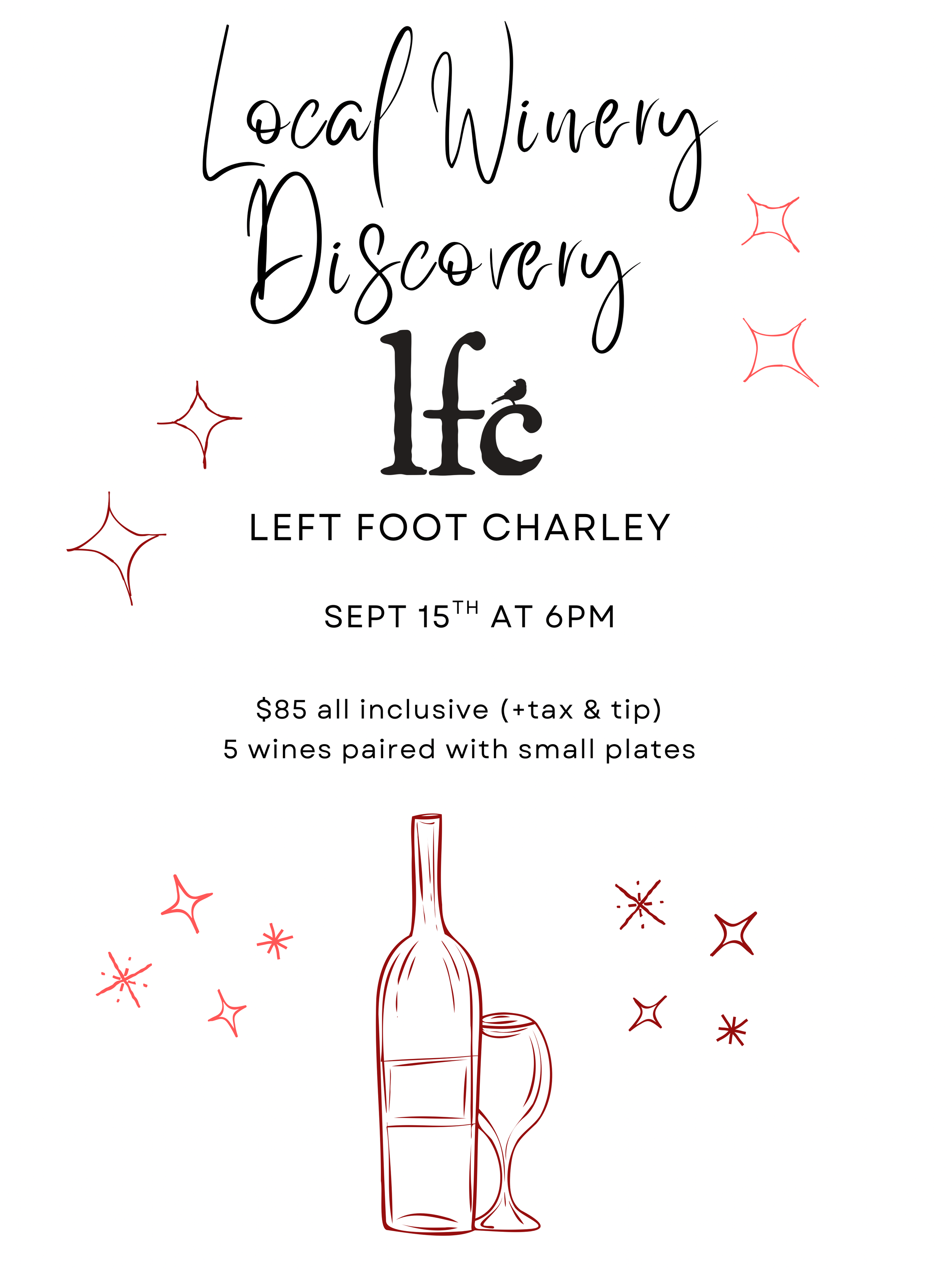 Local Winery Discovery Featuring Left Foot Charley