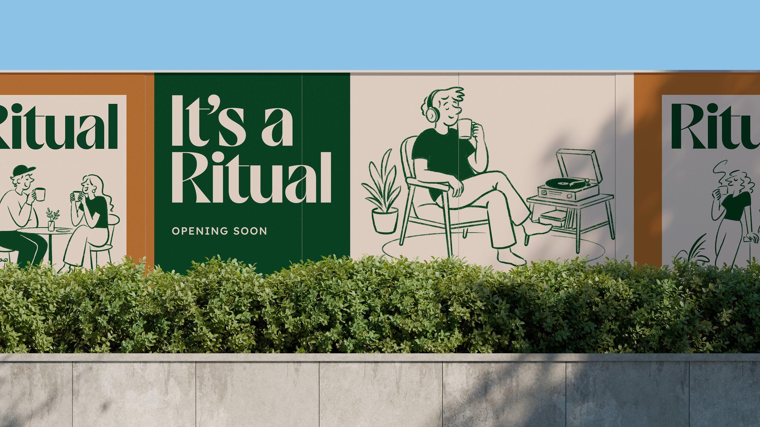 Ritual Coffee outdoor advertising featuring the “It’s a Ritual” campaign