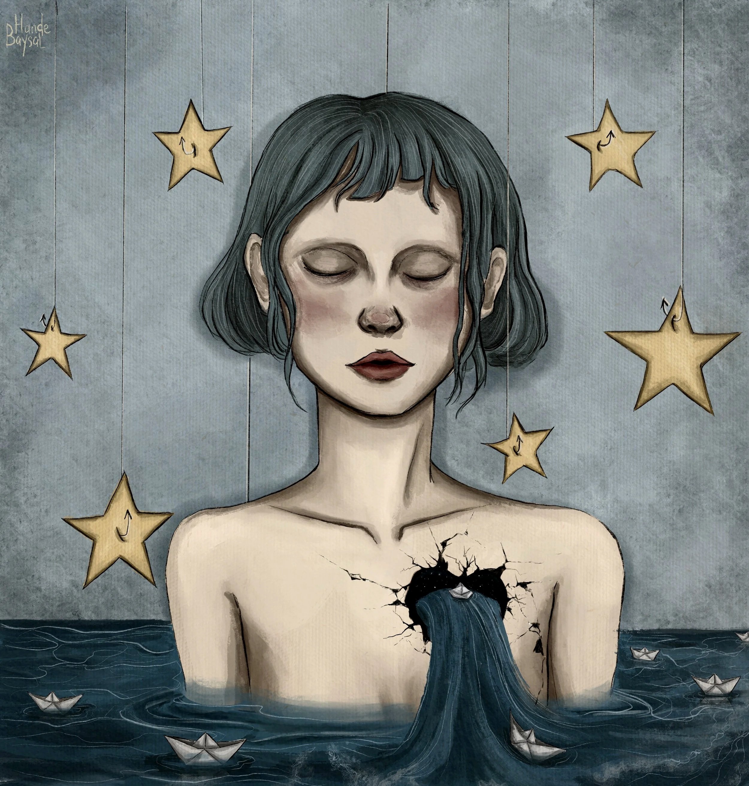 paper ships of her shallow heart
