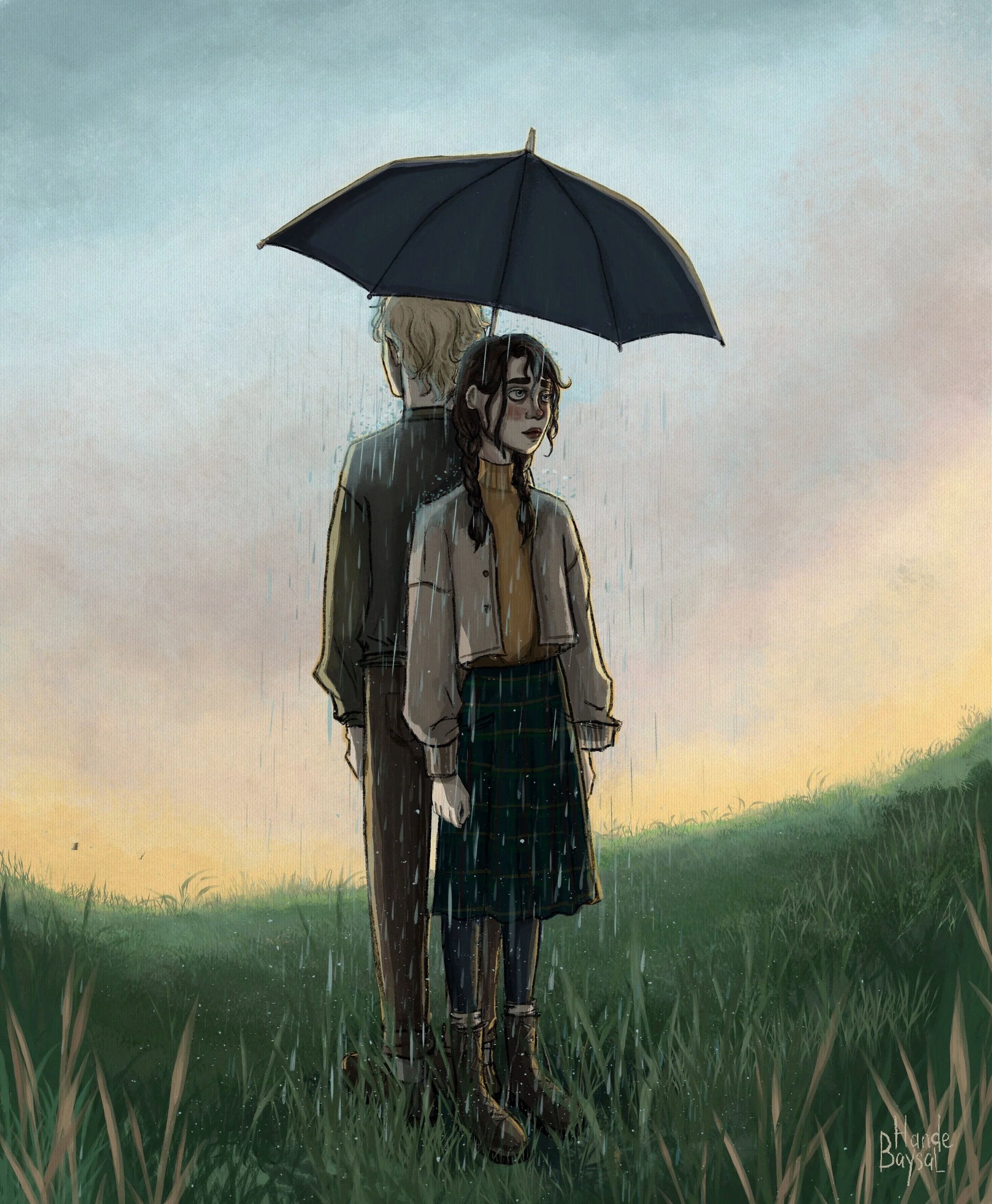 they rained all day long