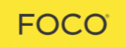 Foco logo on a yellow background
