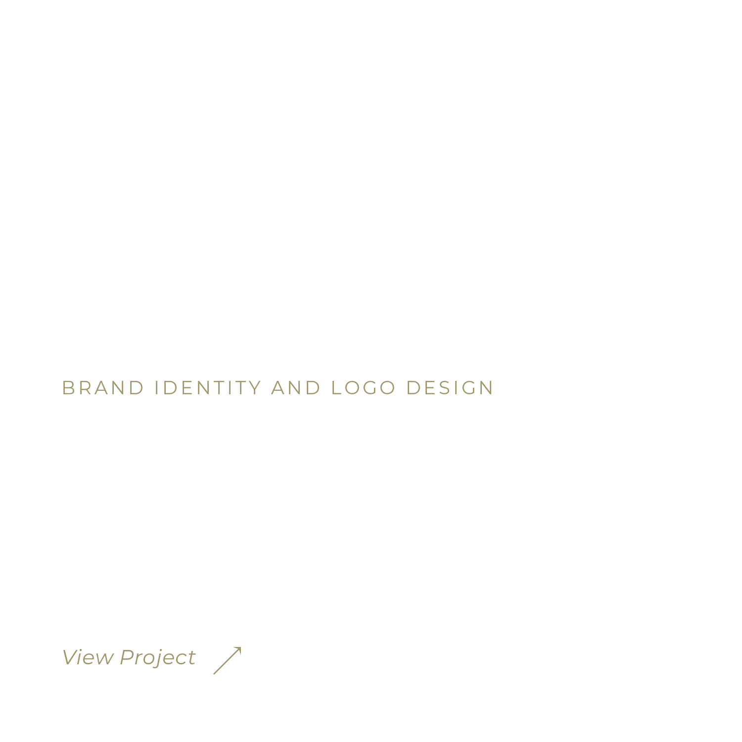 Cover page of presentation on brand identity and logo design for a business called Playforge. The cover features a black background with white and gold text, and a small arrow pointing to 'View Project'.
