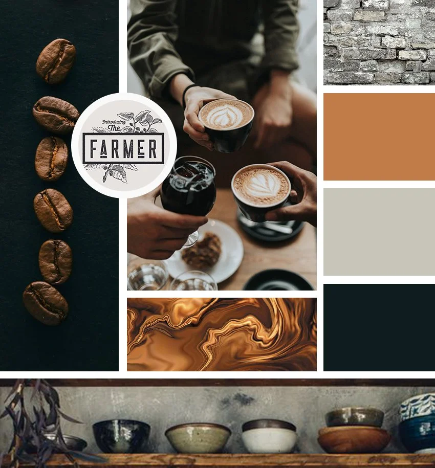 Moodboard - Visual direction setting the tone for the brand