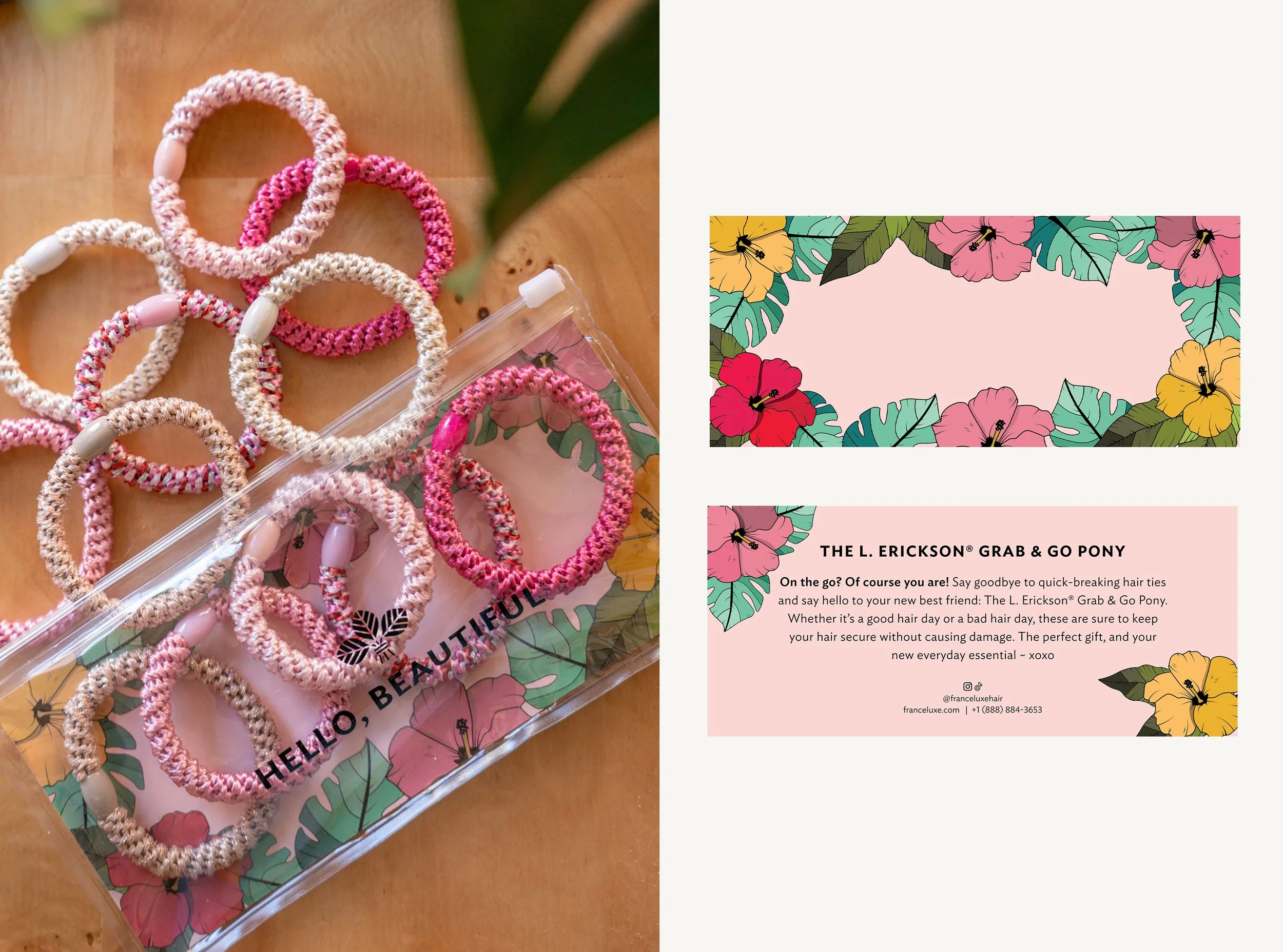 Tropical Inspired Pony Pouch Design