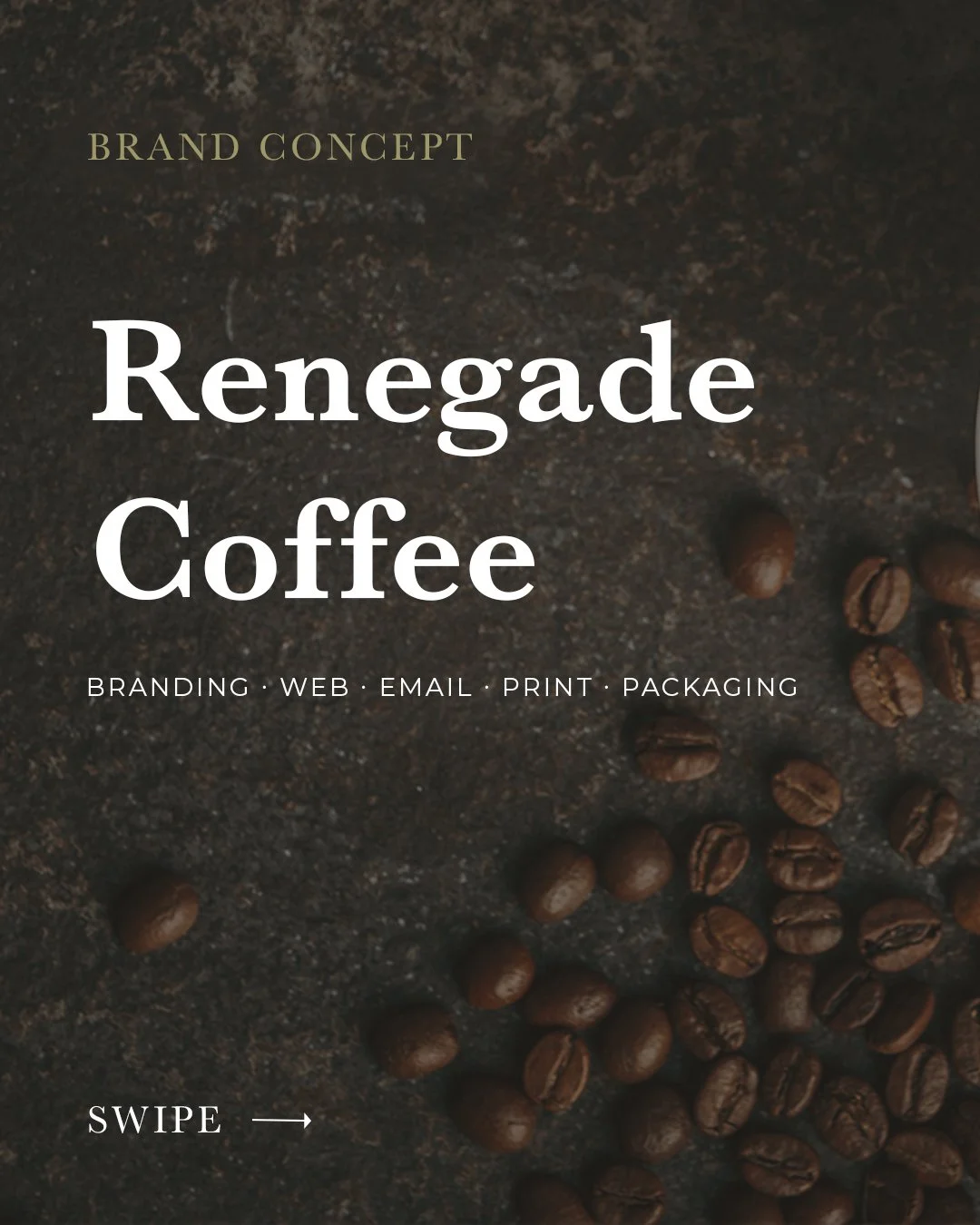 A concept brand I designed: Renegade Coffee ☕

I created this passion project to explore what a bold, small-batch coffee brand could look like with a fully cohesive identity: a logo suite, a warm earthy palette, a custom website, plus packaging and e