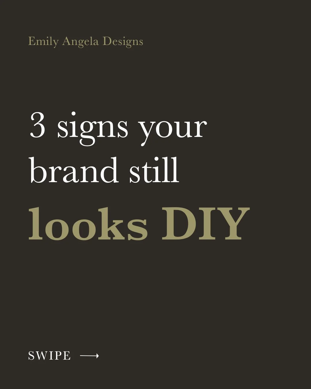 Looking "DIY" usually isn't about budget. It's about consistency.

When your logo, colors, website, and social all feel like the same brand, people take you more seriously and trust you faster. Here are the 3 most common giveaways I see, an