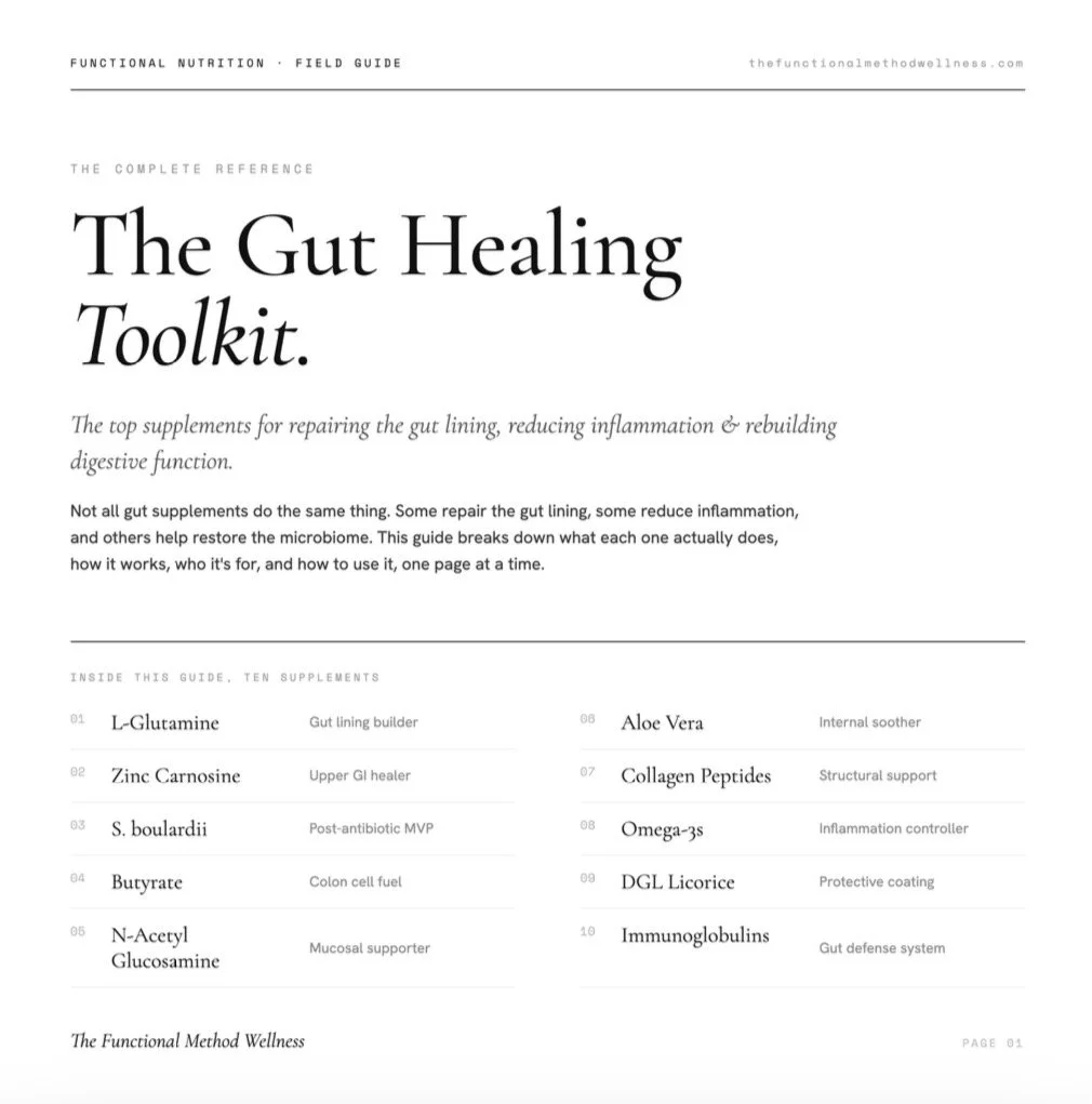 Free Gut Healing Toolkit
