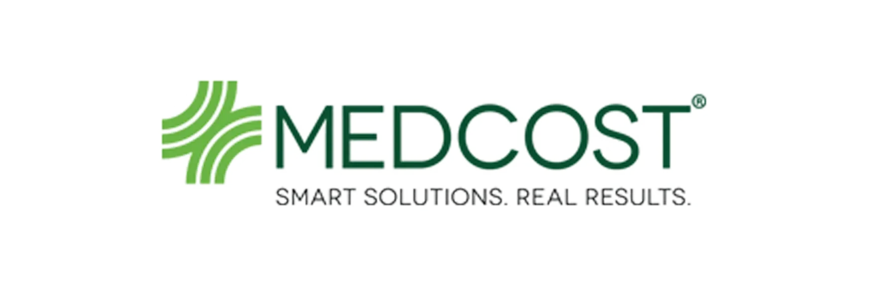 MedCost logo with green cross symbol and the tagline "Smart Solutions. Real Results."