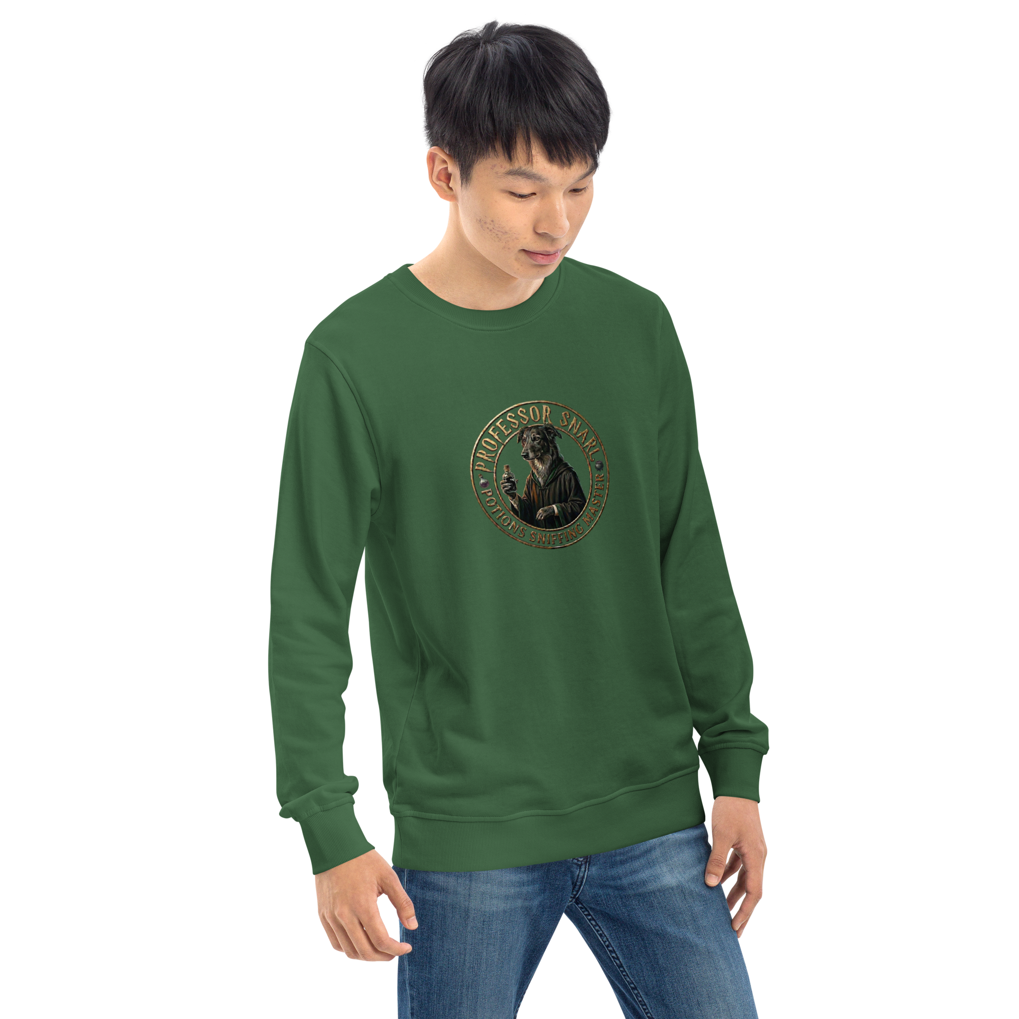 unisex-organic-sweatshirt-bottle-green-right-front-6a766be5aa9e7.png