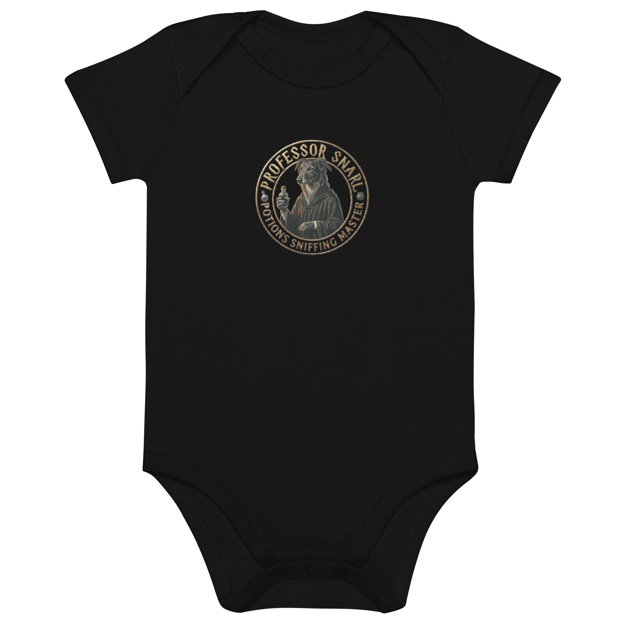 Professor Snarl Organic cotton baby bodysuit