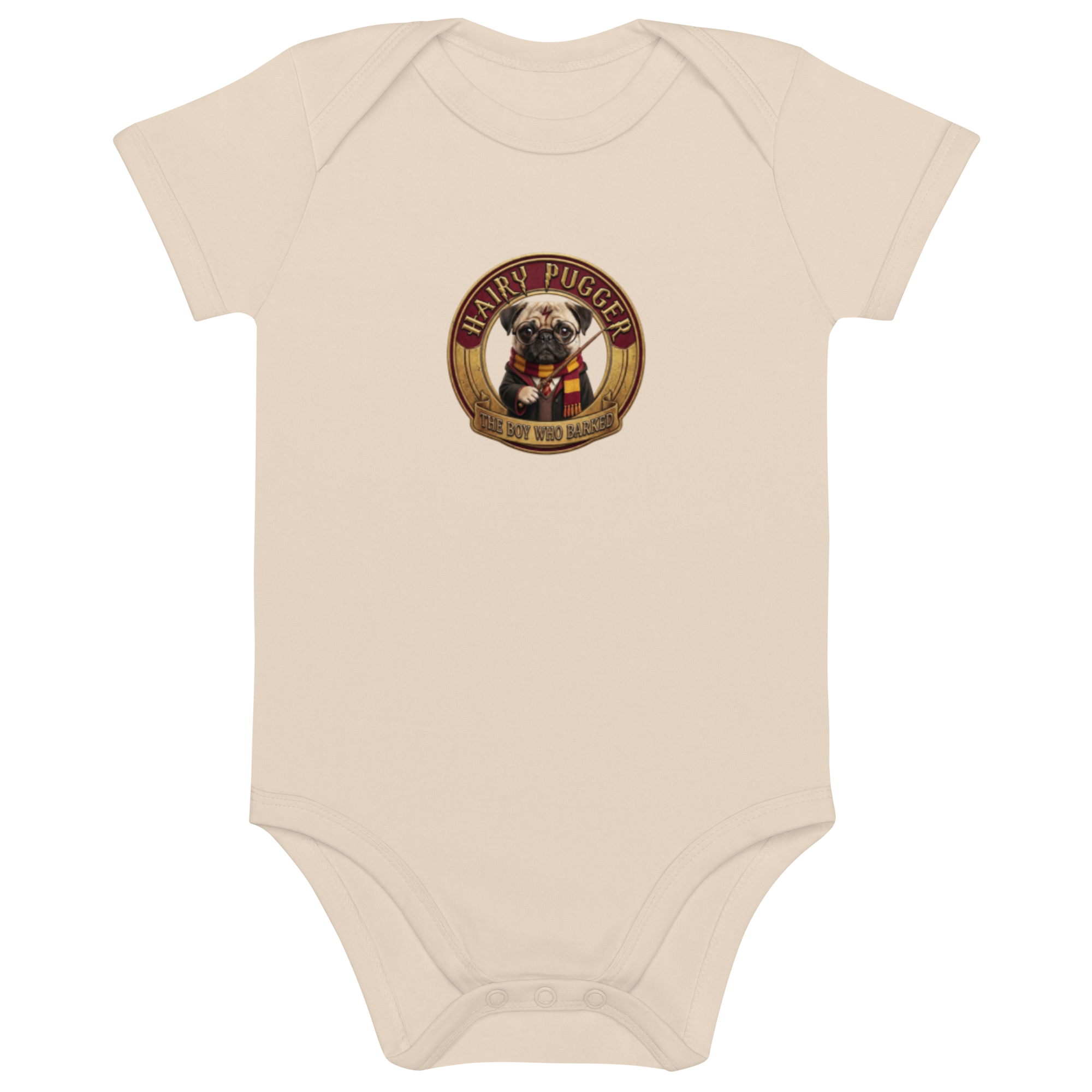 Hairy Pugger ⚡️ Organic cotton baby bodysuit