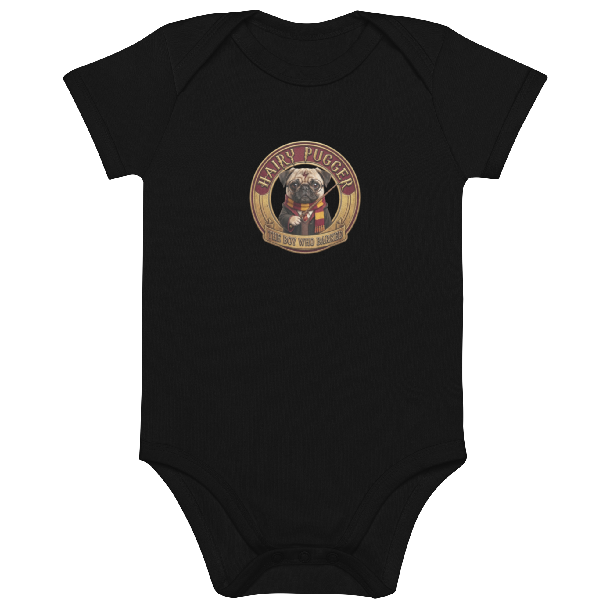 Hairy Pugger ⚡️ Organic cotton baby bodysuit