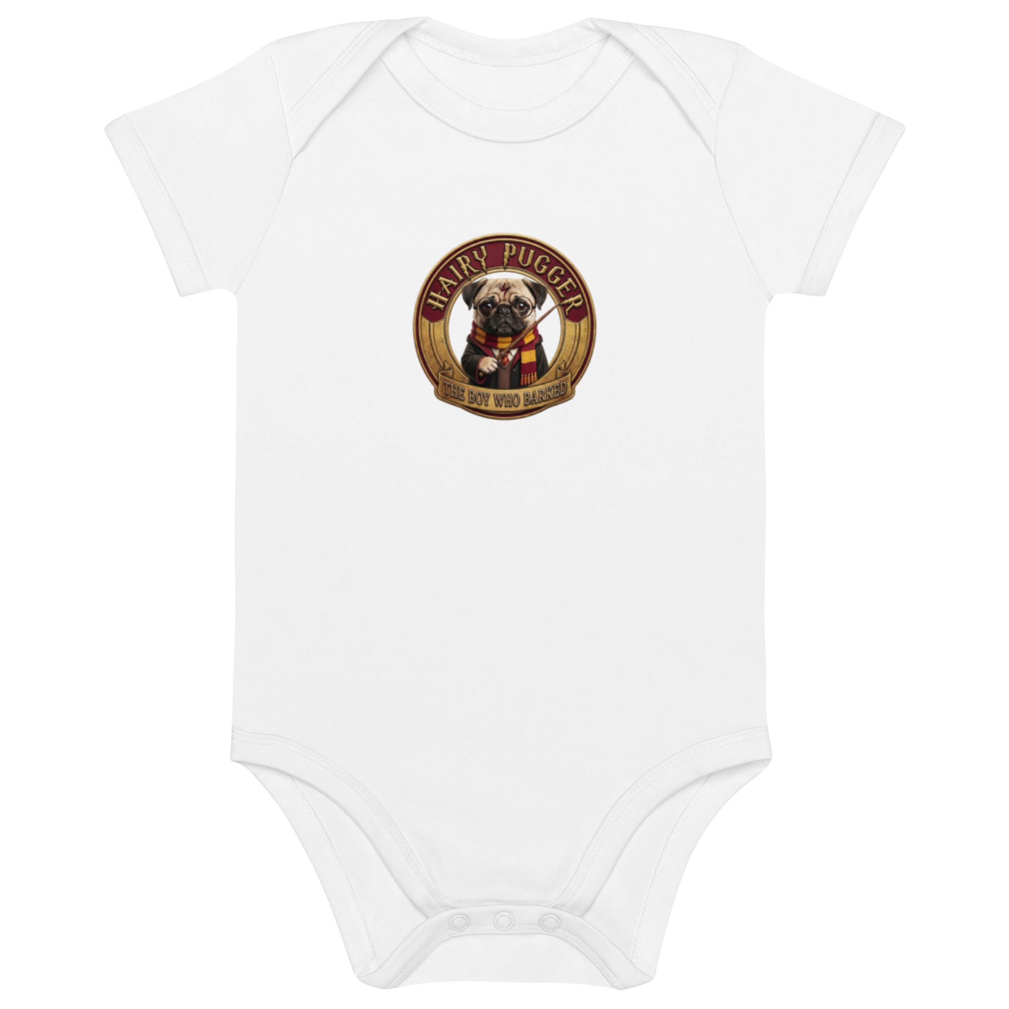 Hairy Pugger ⚡️ Organic cotton baby bodysuit