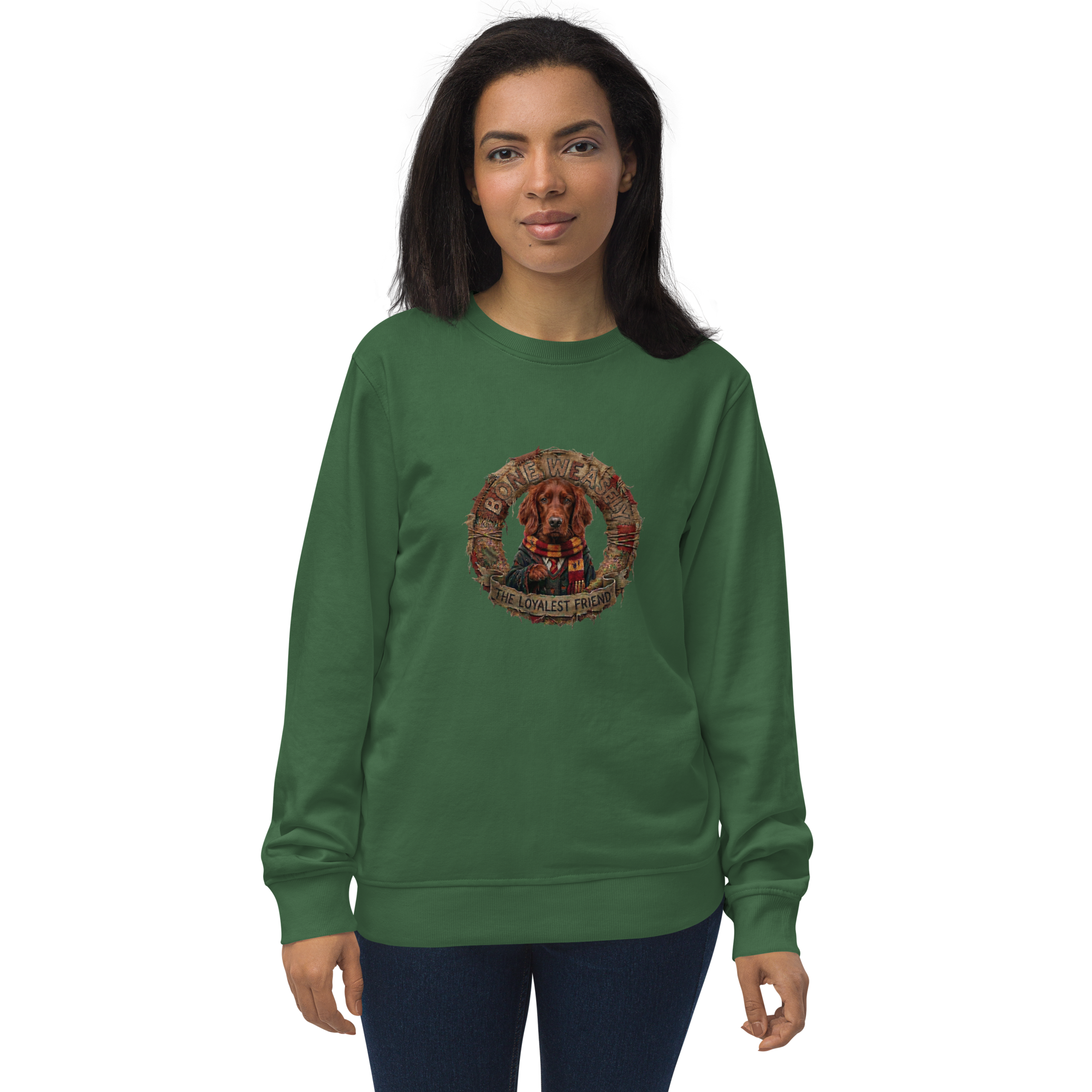 unisex-organic-sweatshirt-bottle-green-front-6a5f87c621e96.png