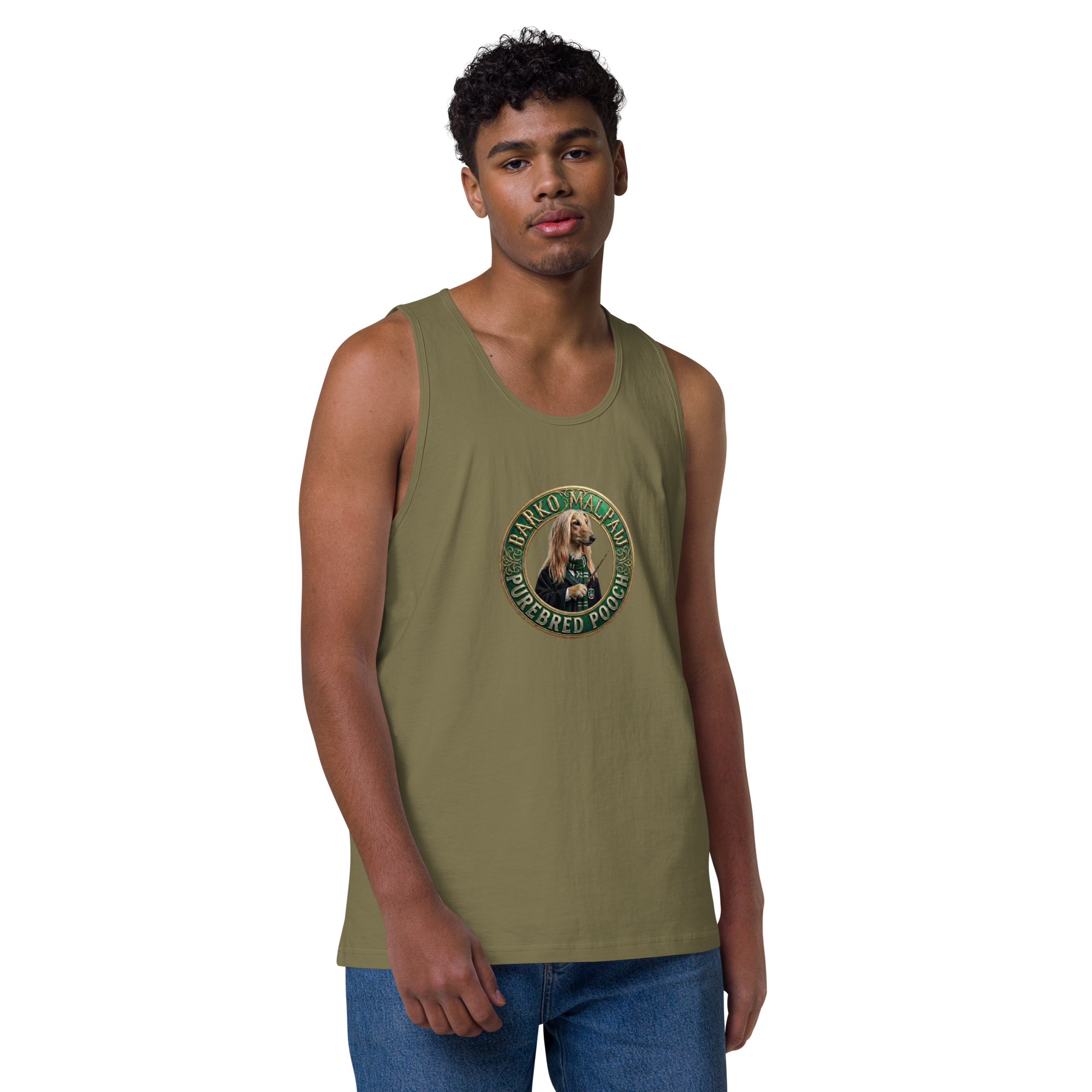 mens-premium-tank-top-military-green-front-6a728605633f9.png