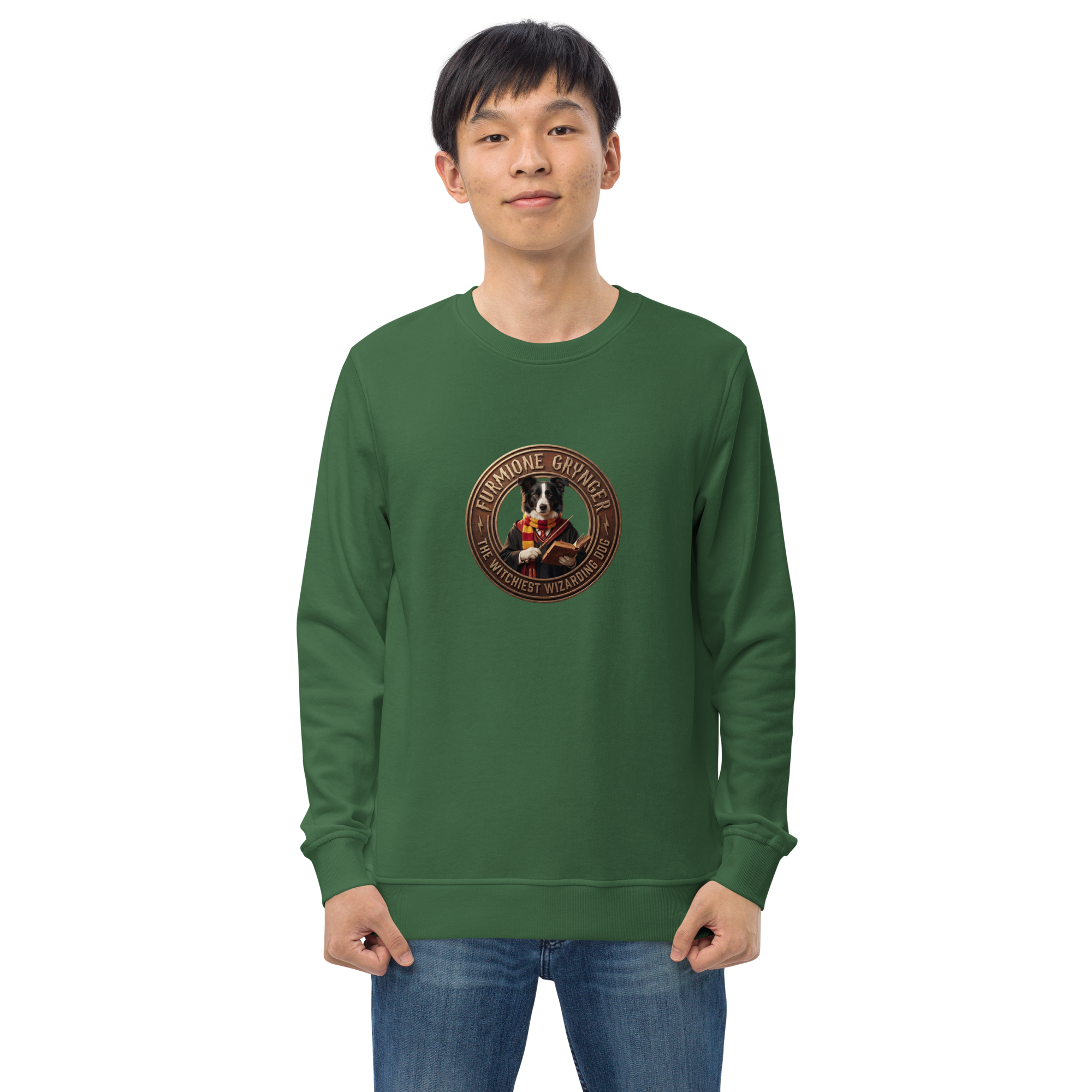 unisex-organic-sweatshirt-bottle-green-front-6a60e484cb58b.png