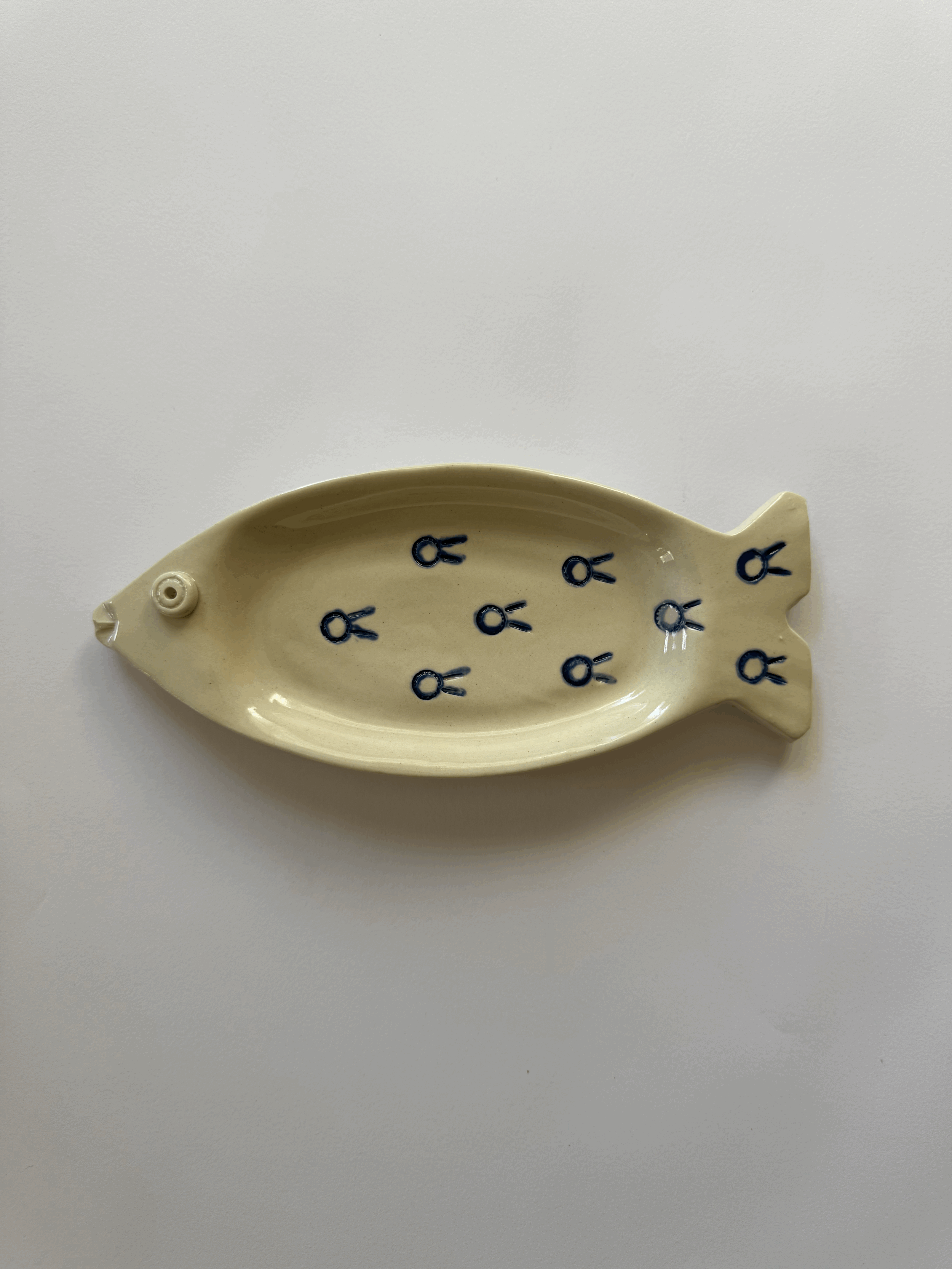 Polish Pottery Inspired Fish Dish