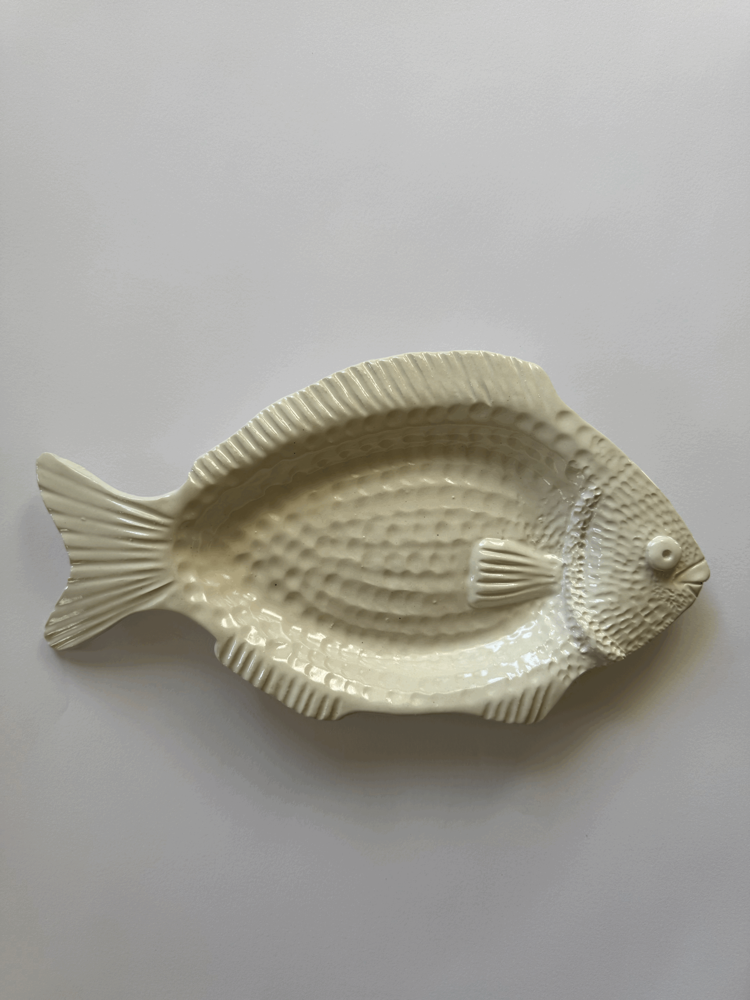 White Serving Fish Dish