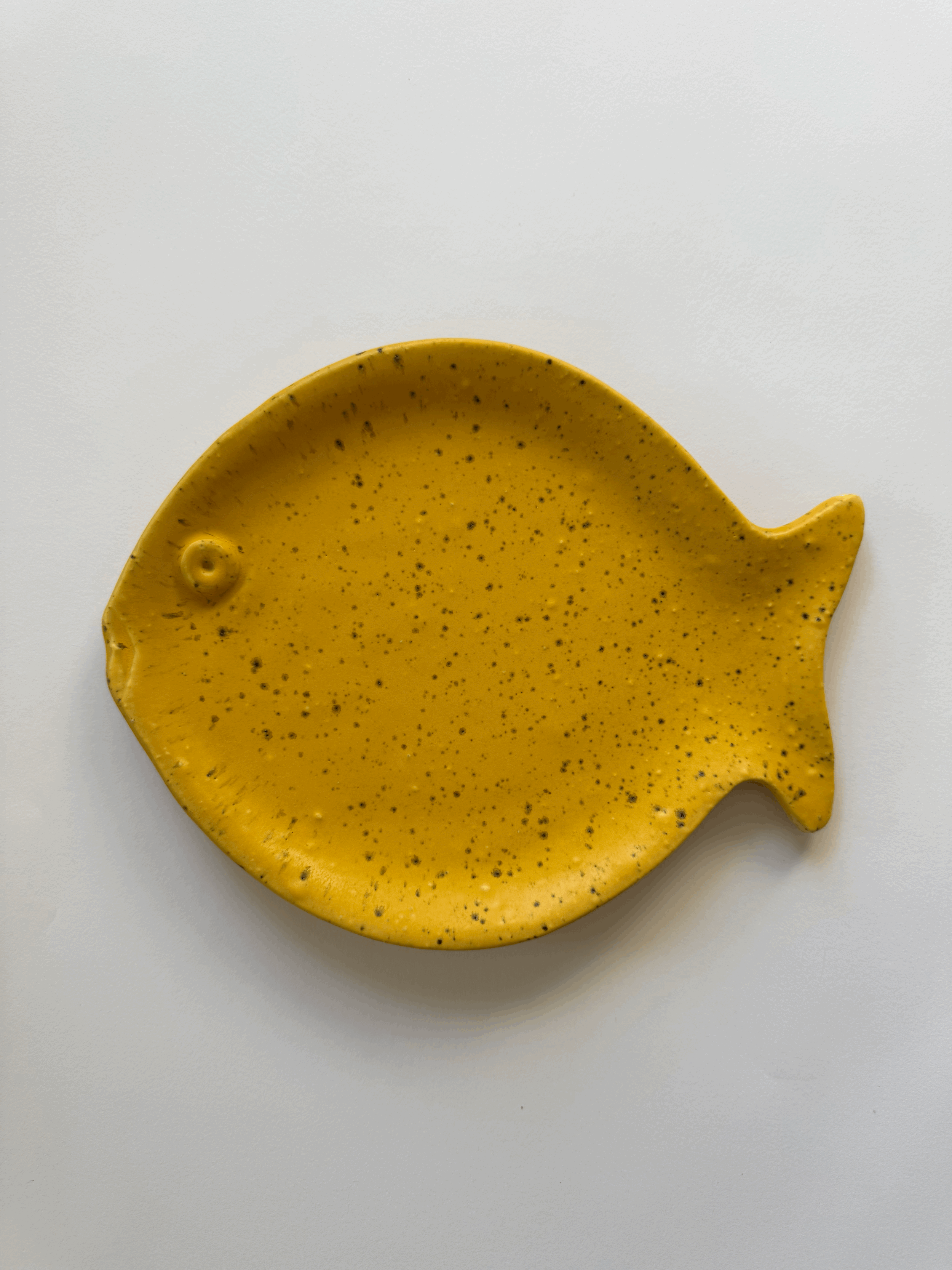 Gold Fish Dish with Speckles