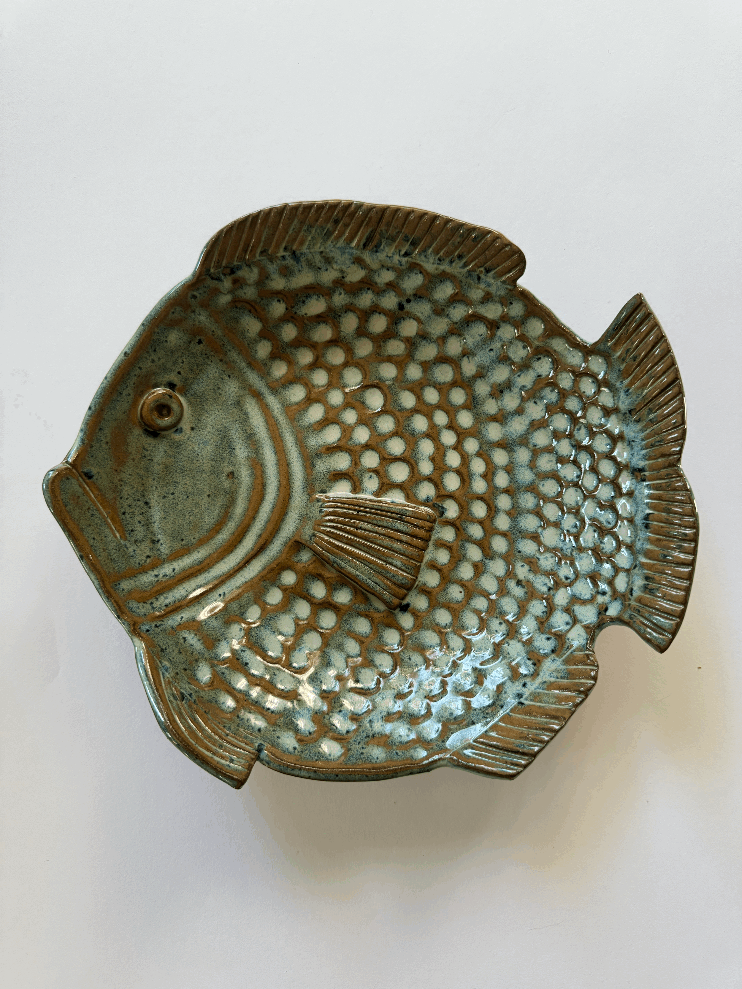 Blue & Brown Fruit Bowl