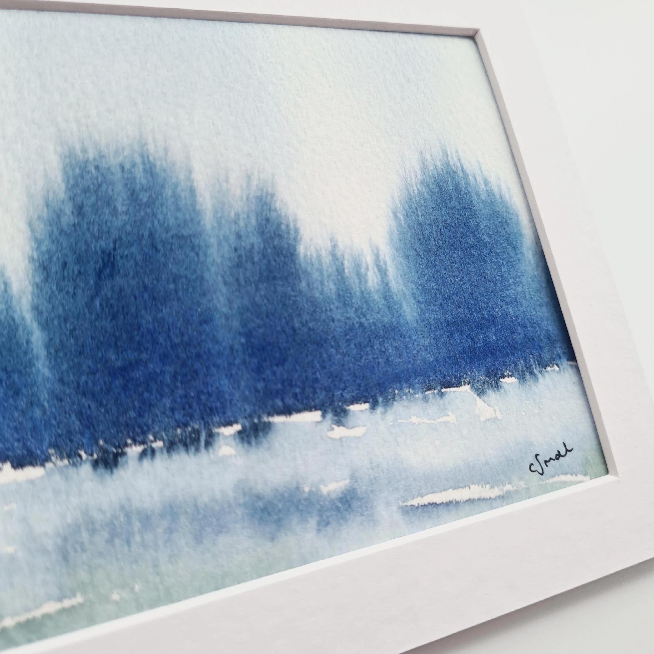 Frozen Abstract Landscape Art Print from Original Watercolour Painting 3.jpg