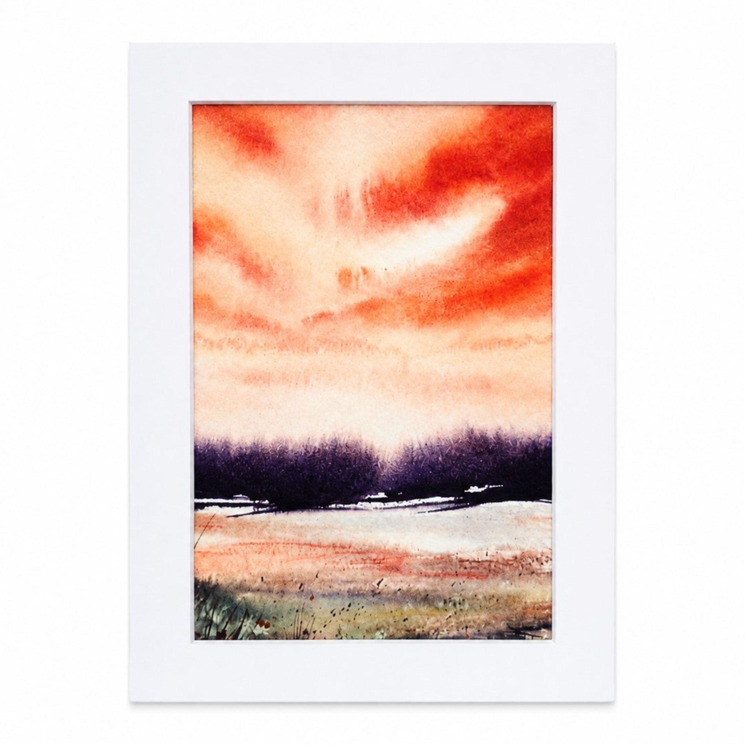 Minimalist Light Red, Art Print A4