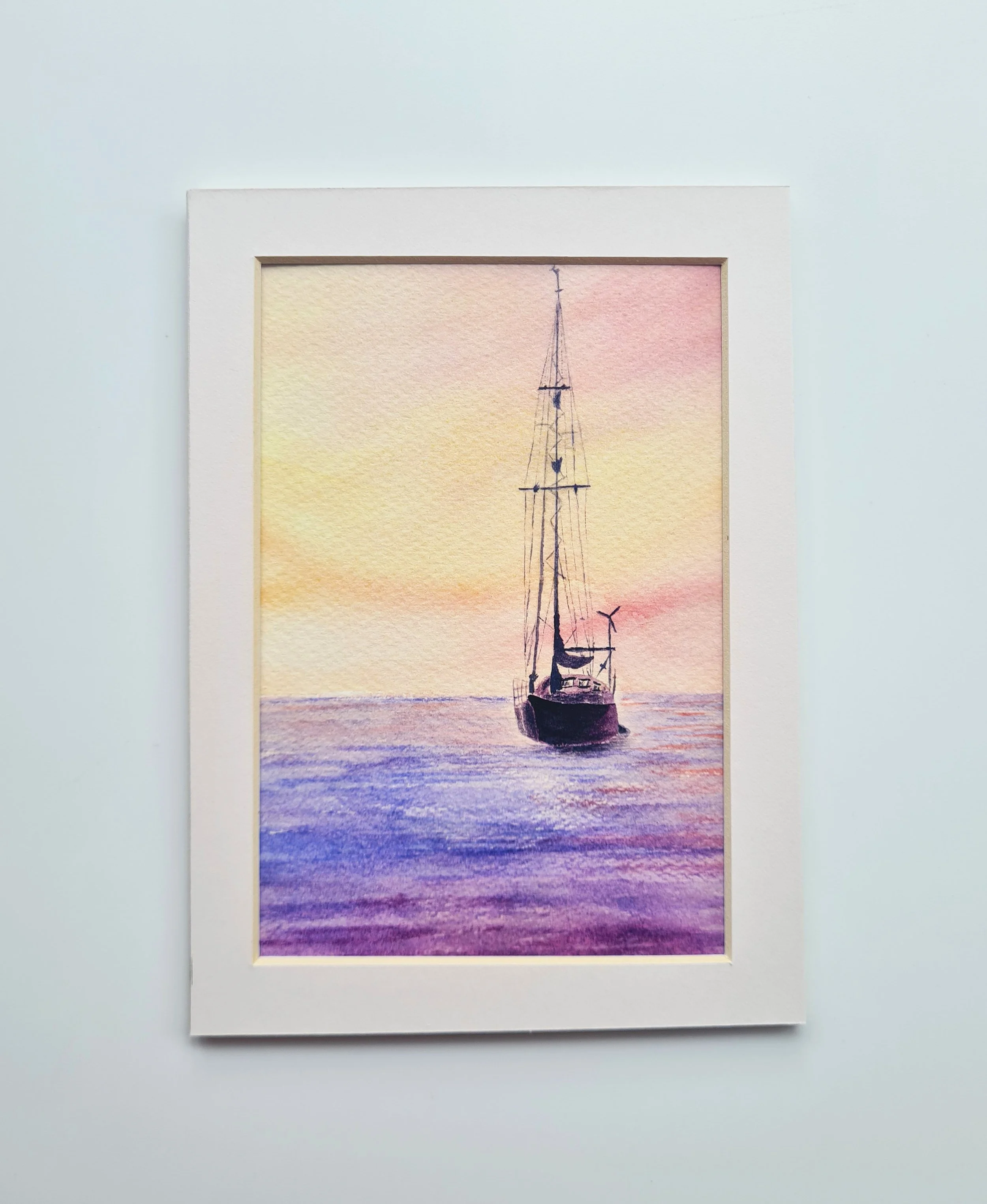 Sunrise Ship Giclee Art Print Wall Painting.jpg