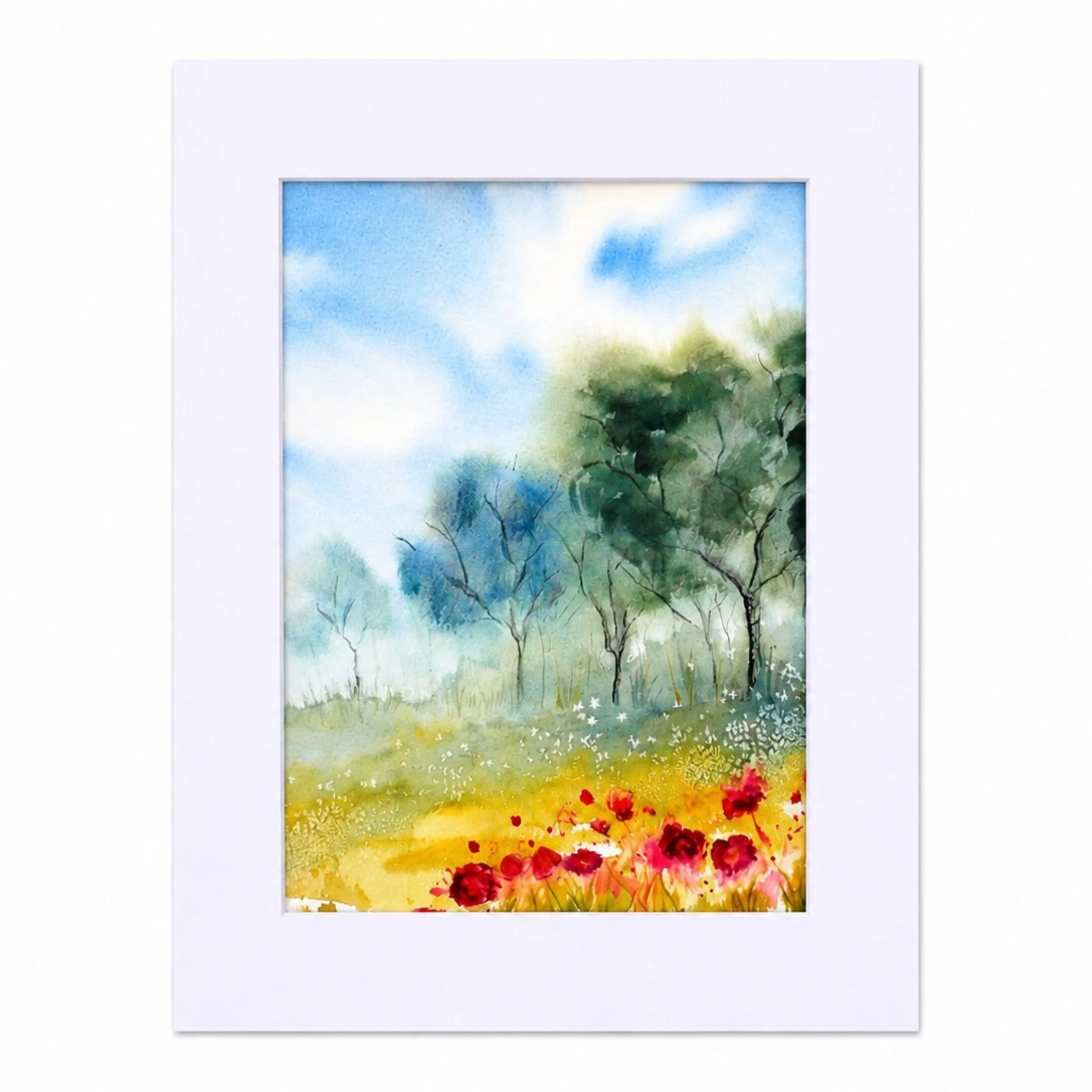 Summer Meadow, Art Print 5" x 7"