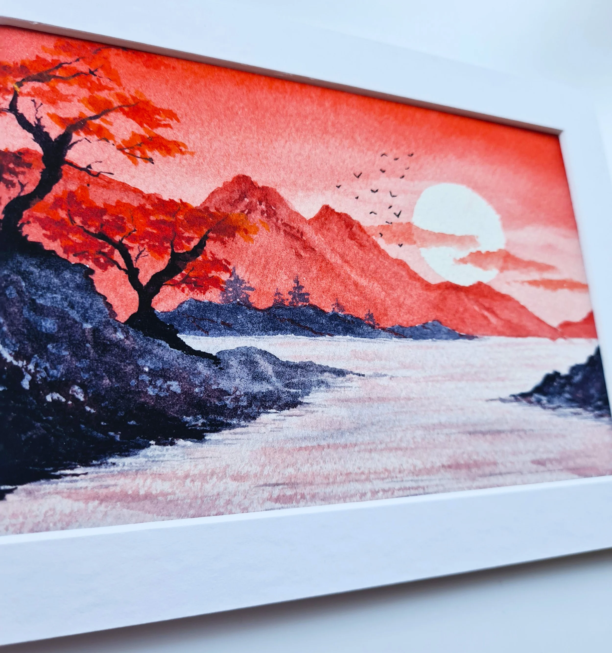 Oriental Landscape Giclee Art Print, Nature Inspired 3.jpg