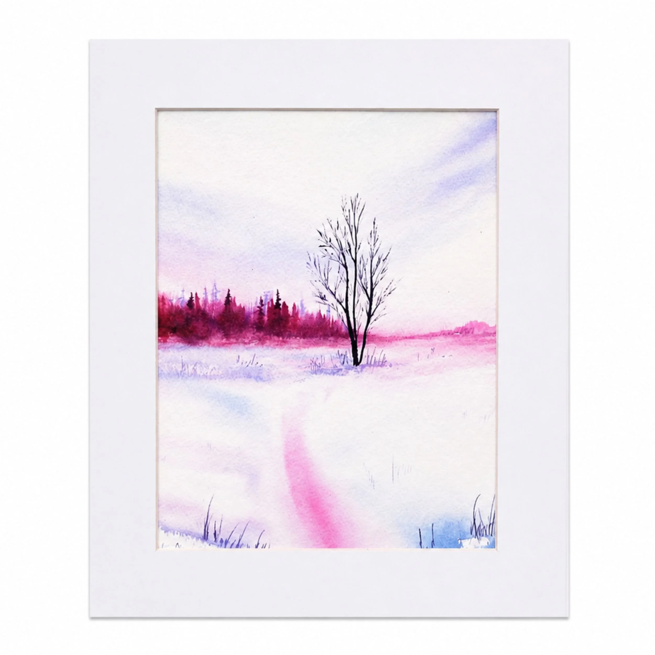 Winter Evenfall, Art Print 5" x 7"