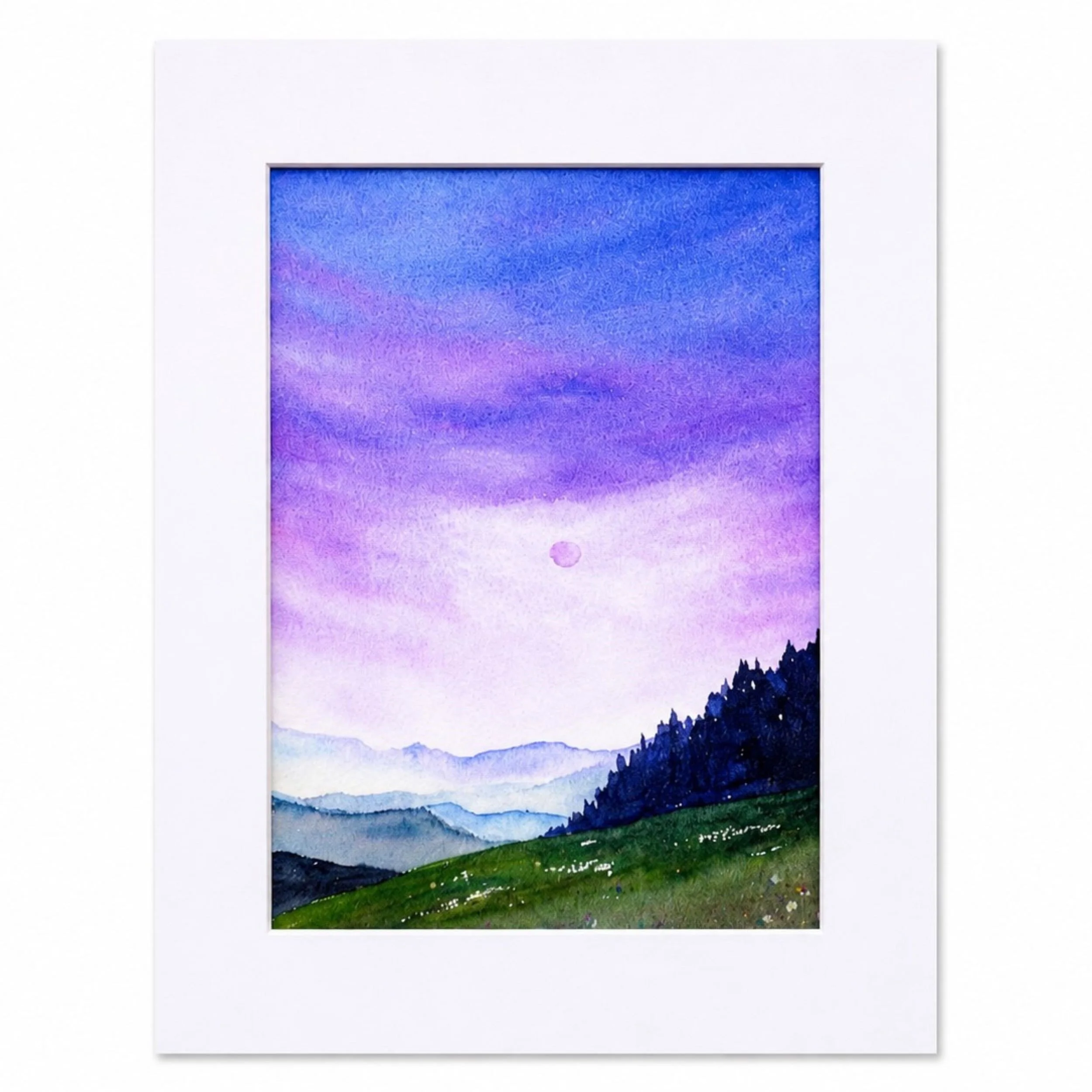 Dusky Meadow, Art Print 5" x 7"