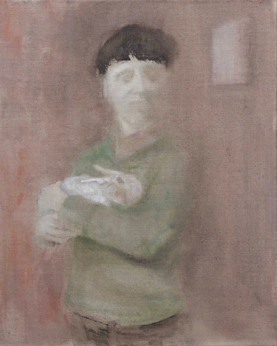 Friockheim Boy with his Rabbit 