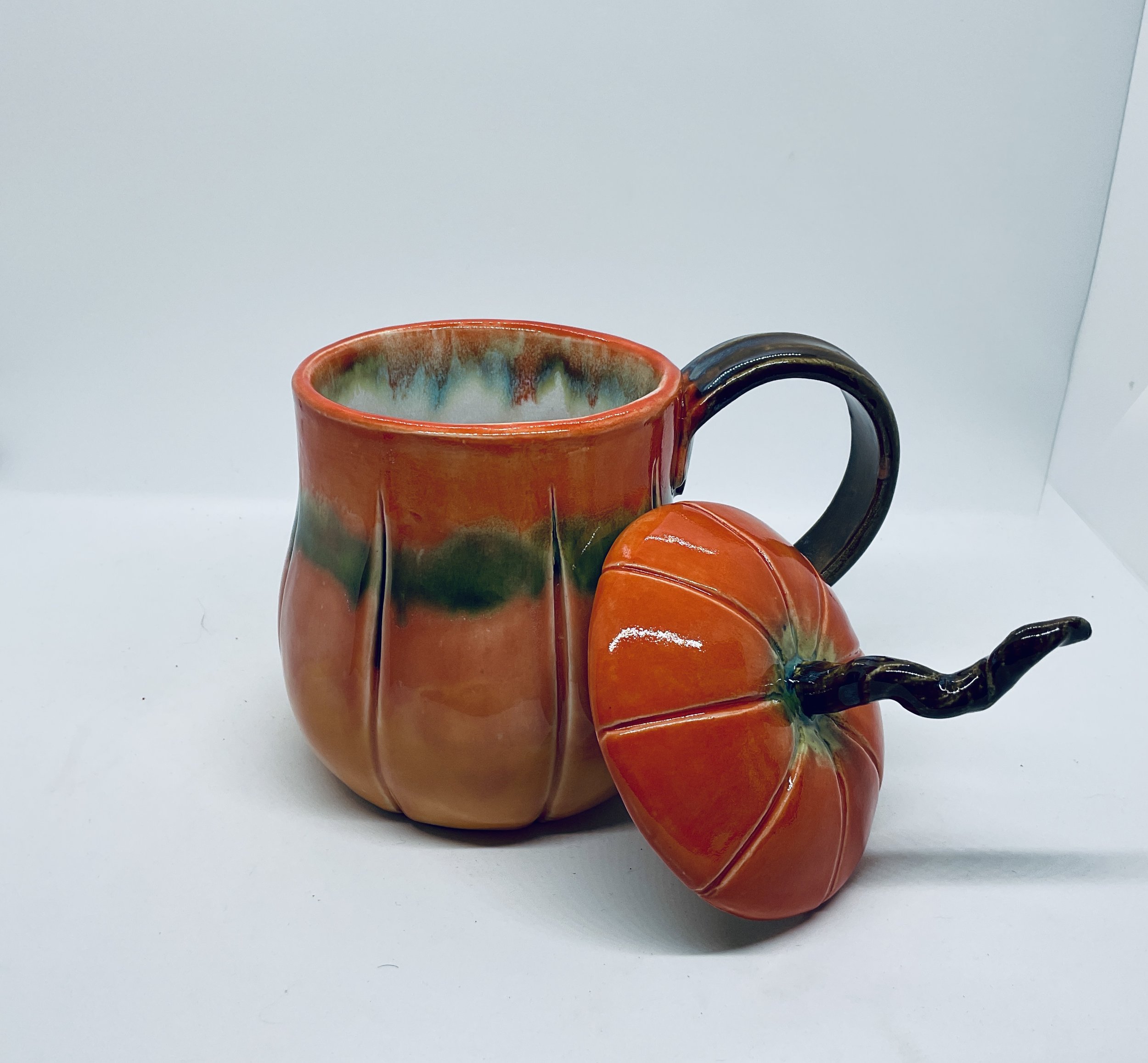 Pumpkin shape Cup with Cover