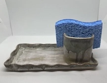 Sponge Holder and Tray.