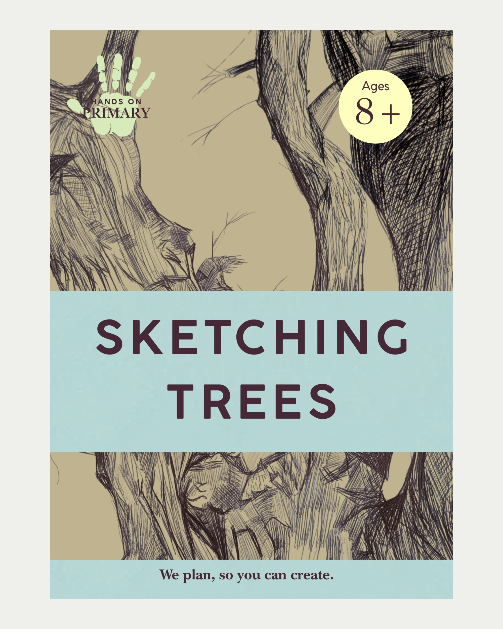 Sketching Trees: Printable Pen and Ink Art Lesson for Ages 8+