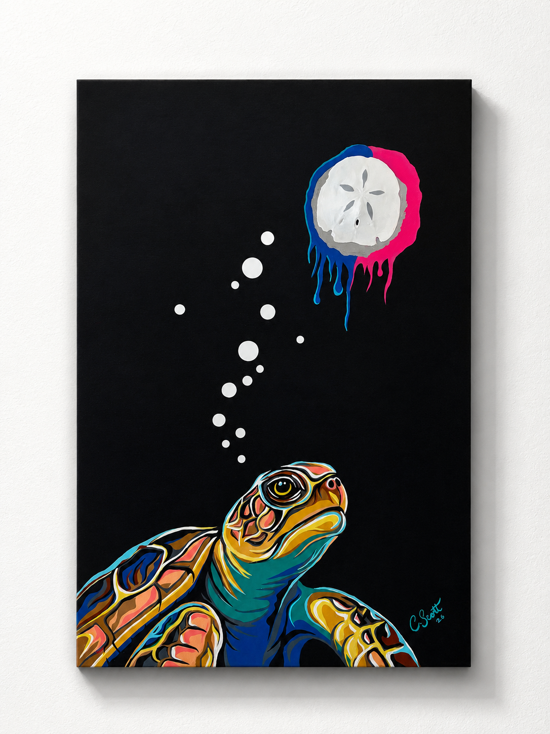 24x36 Original Canvas Painting "Guided Home - Nightfall "