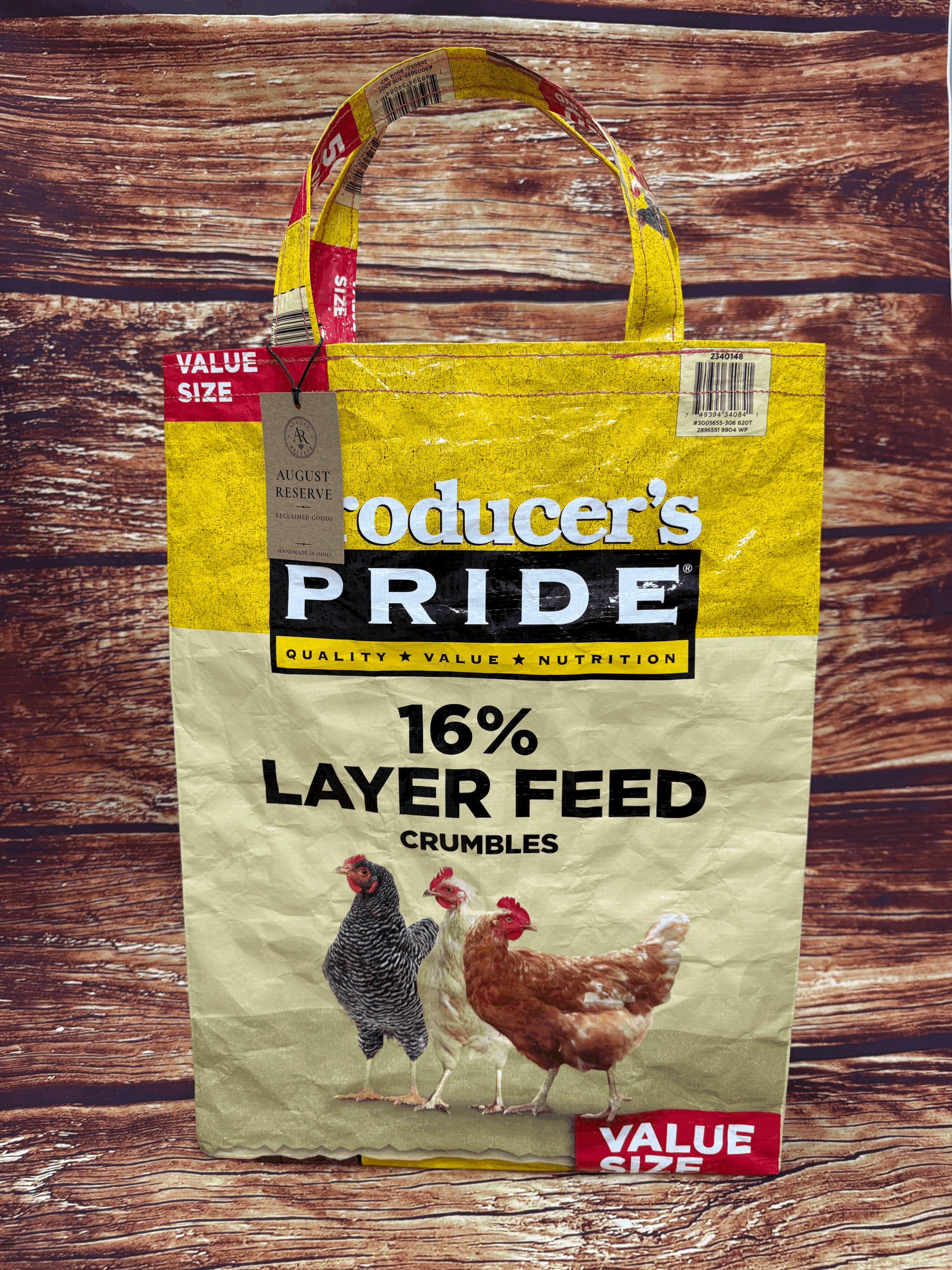 Chicken feed bag Tote - T11 Pride layer XL