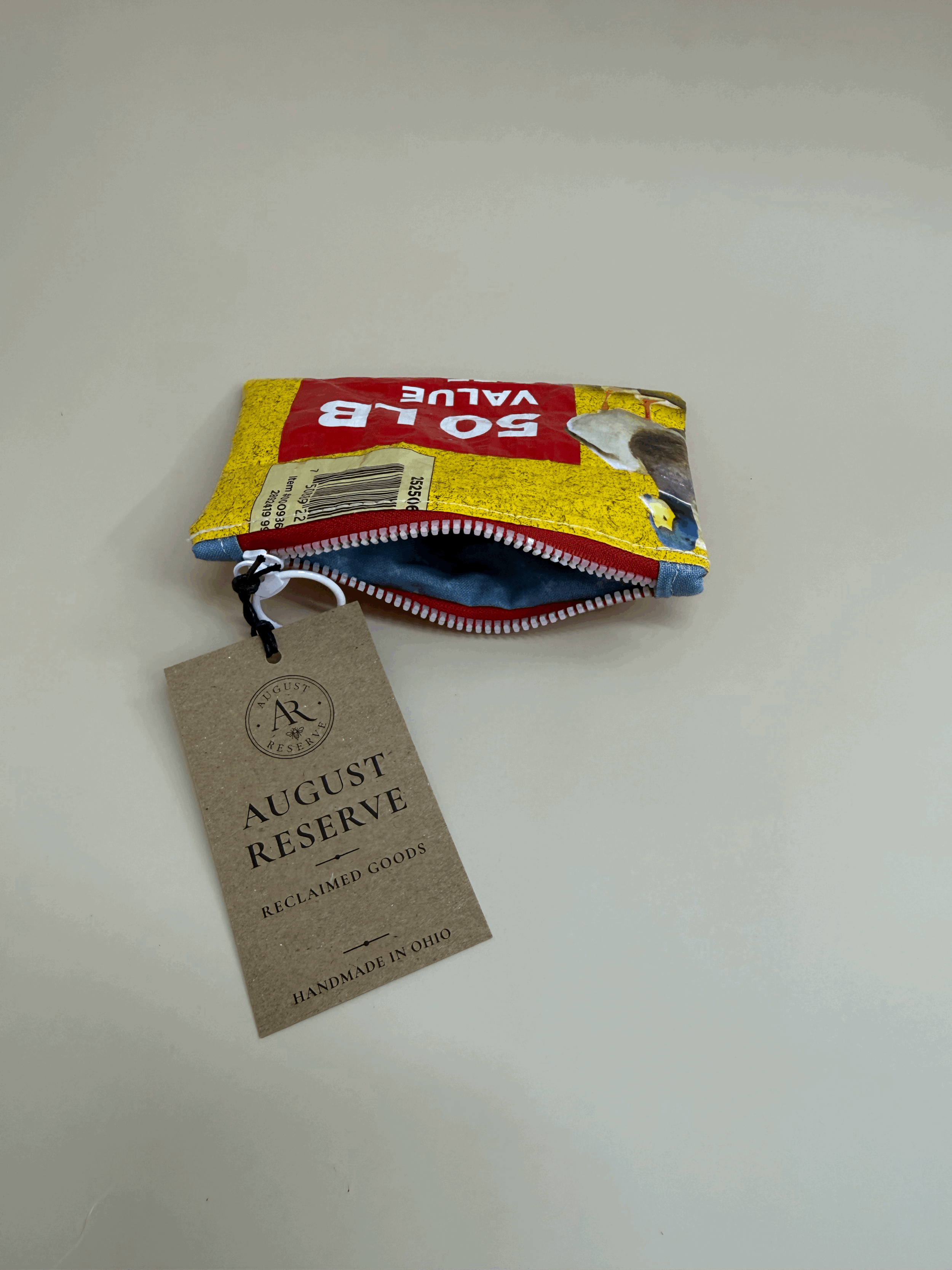 Duck 50lb lined coin pouch - Blue liner