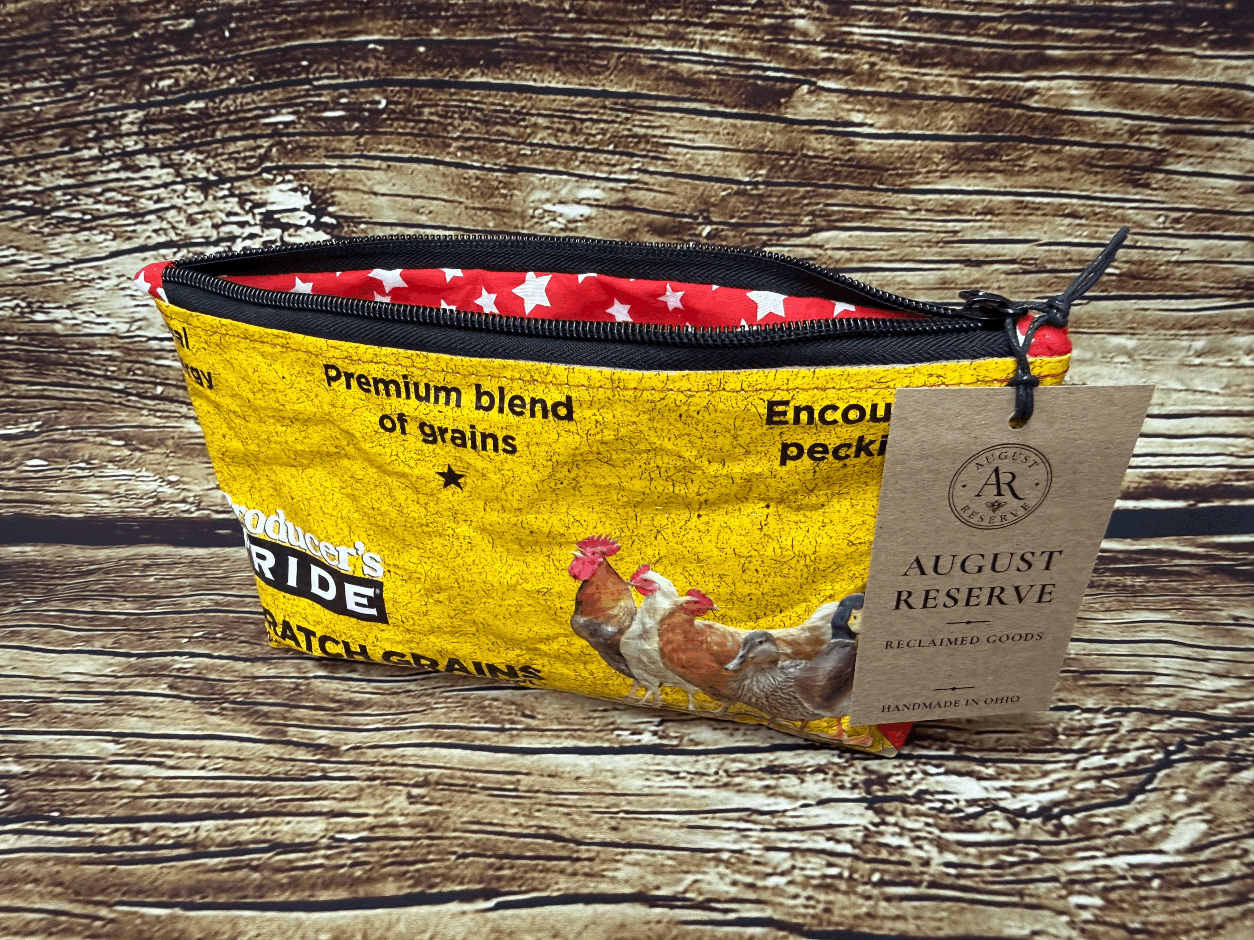 Feed bag lined pouch - LP20 Chicken pride