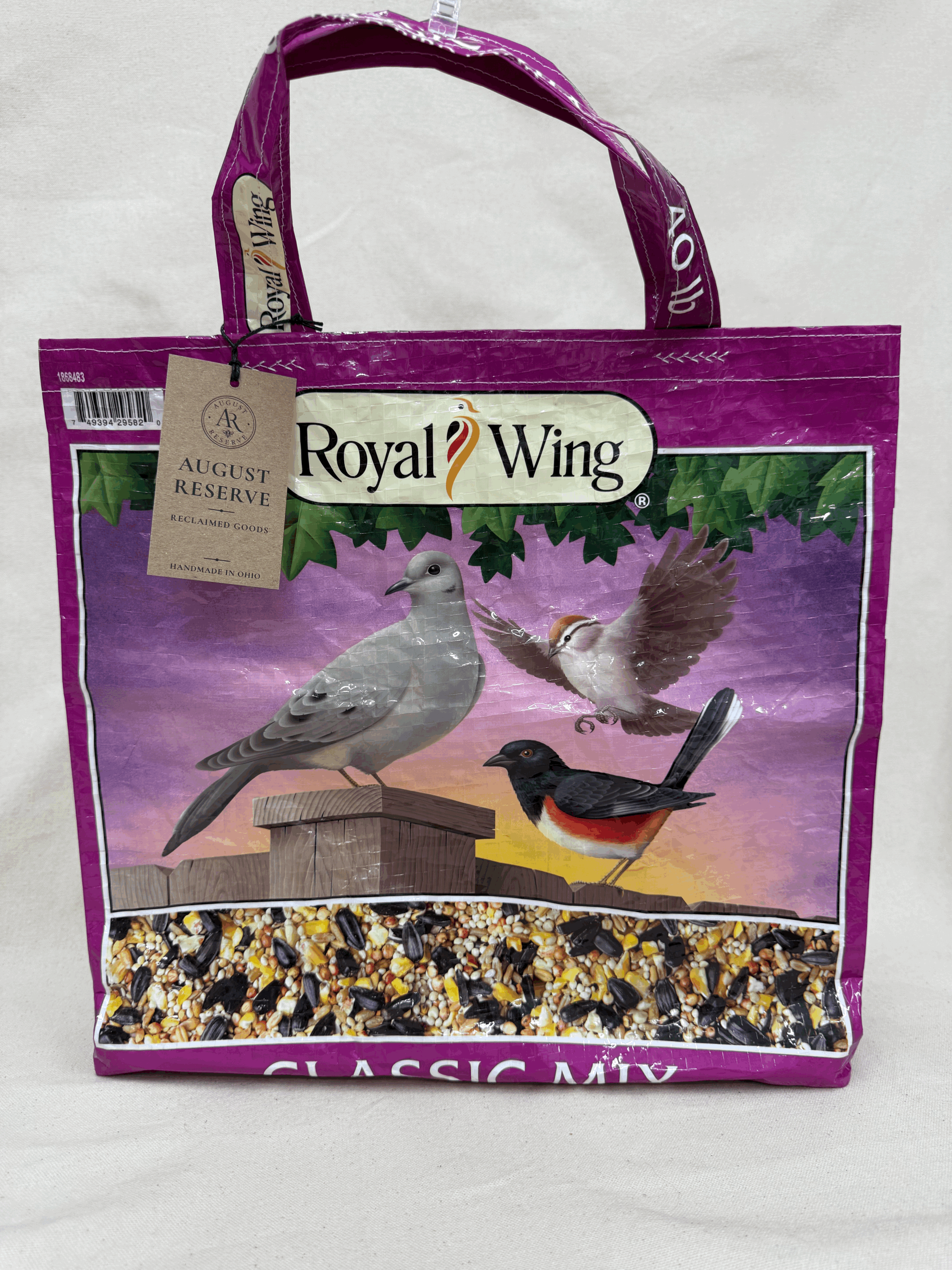 Purple Wild Birdseed Tote